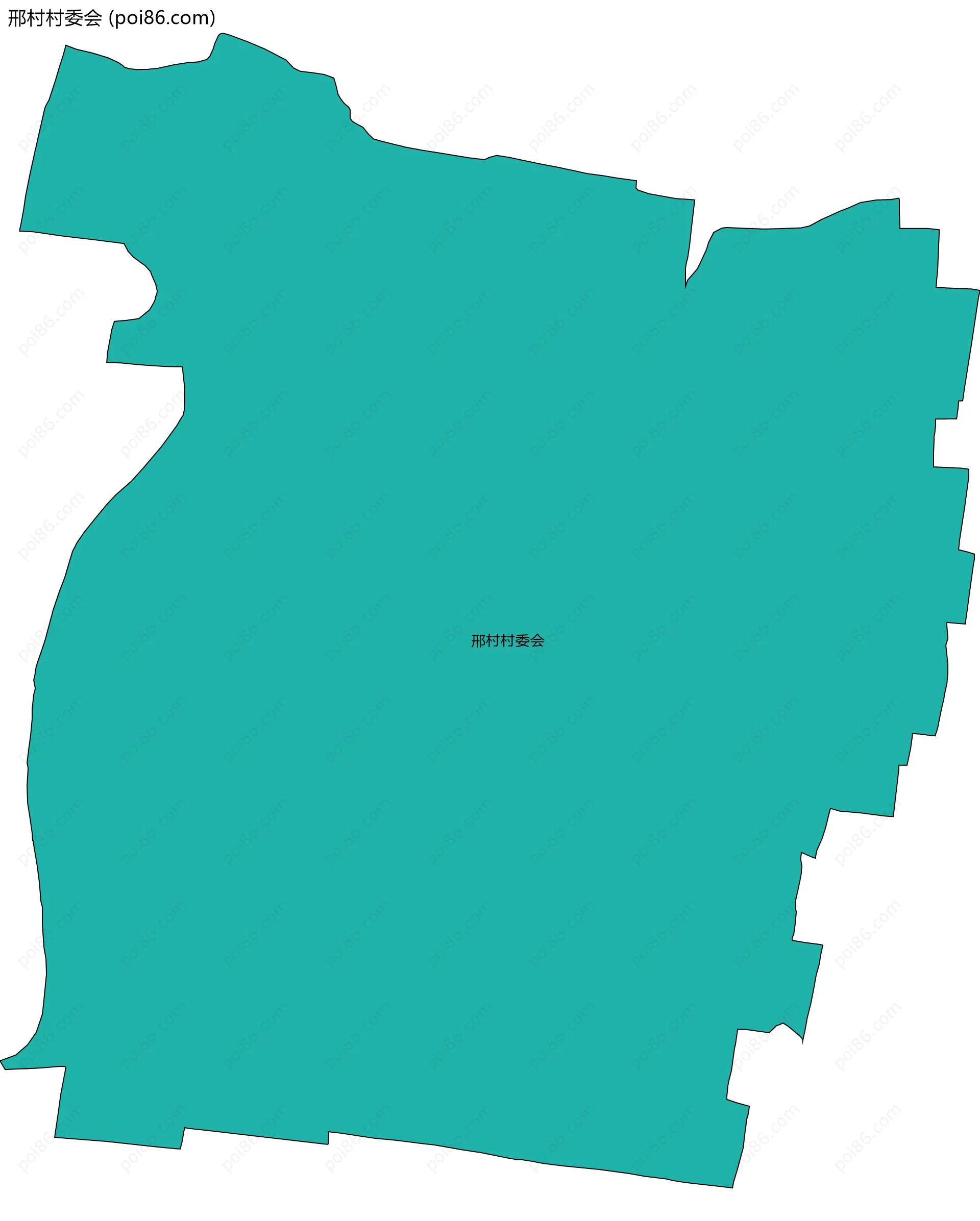 邢村村委会边界地图