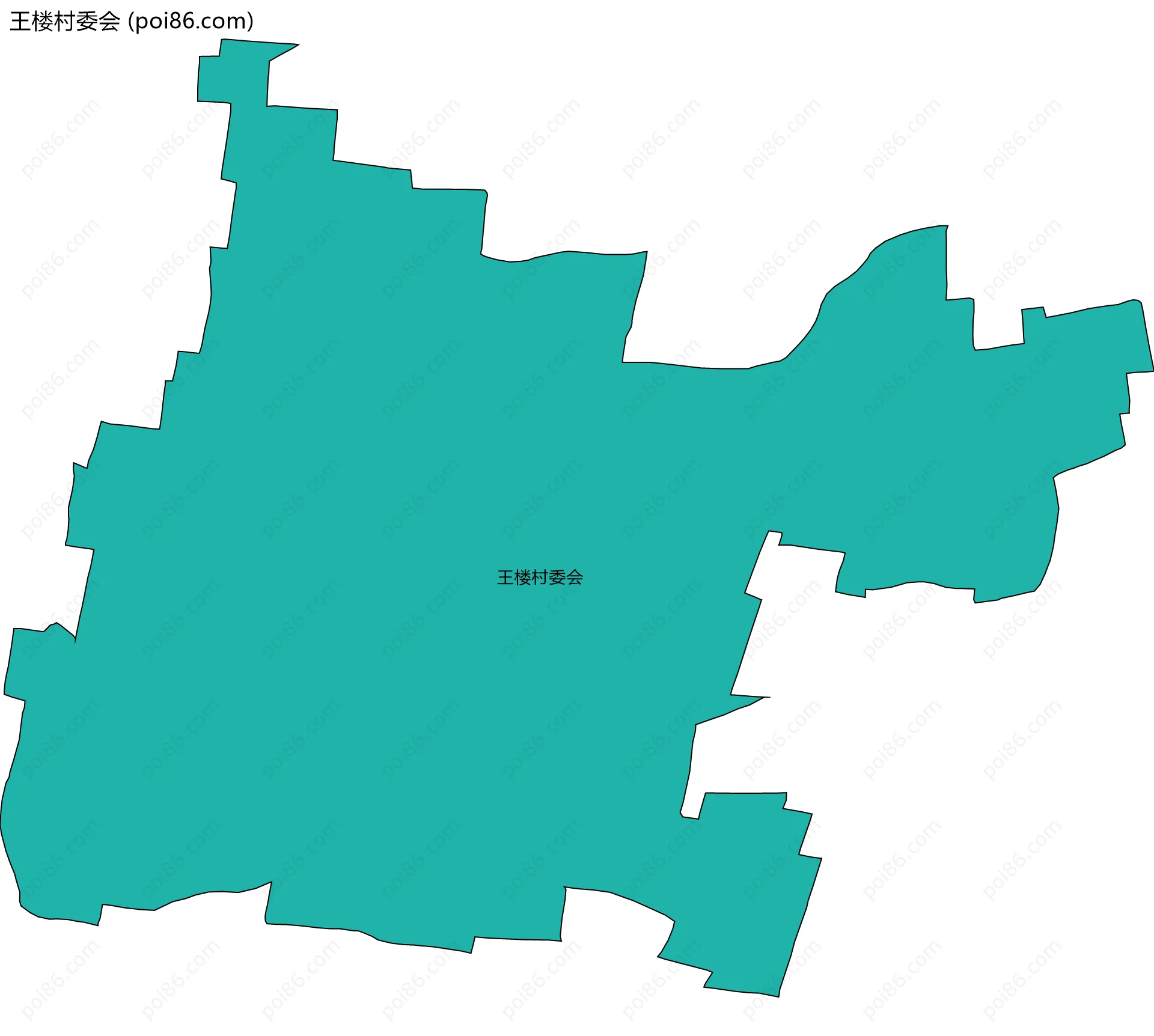 王楼村委会边界地图