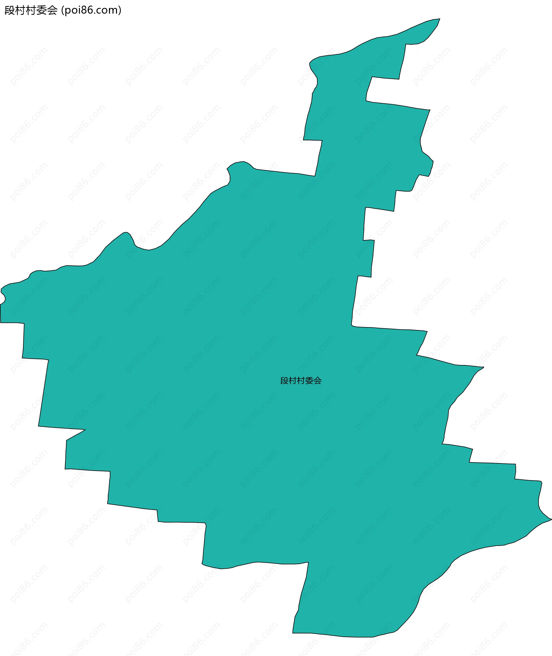 段村村委会边界地图