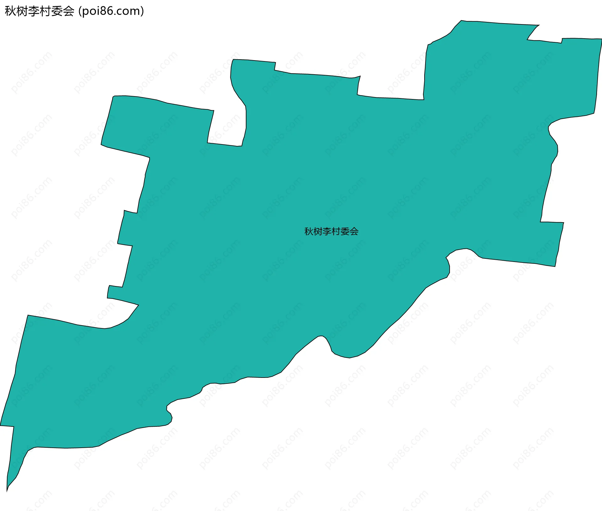 秋树李村委会边界地图