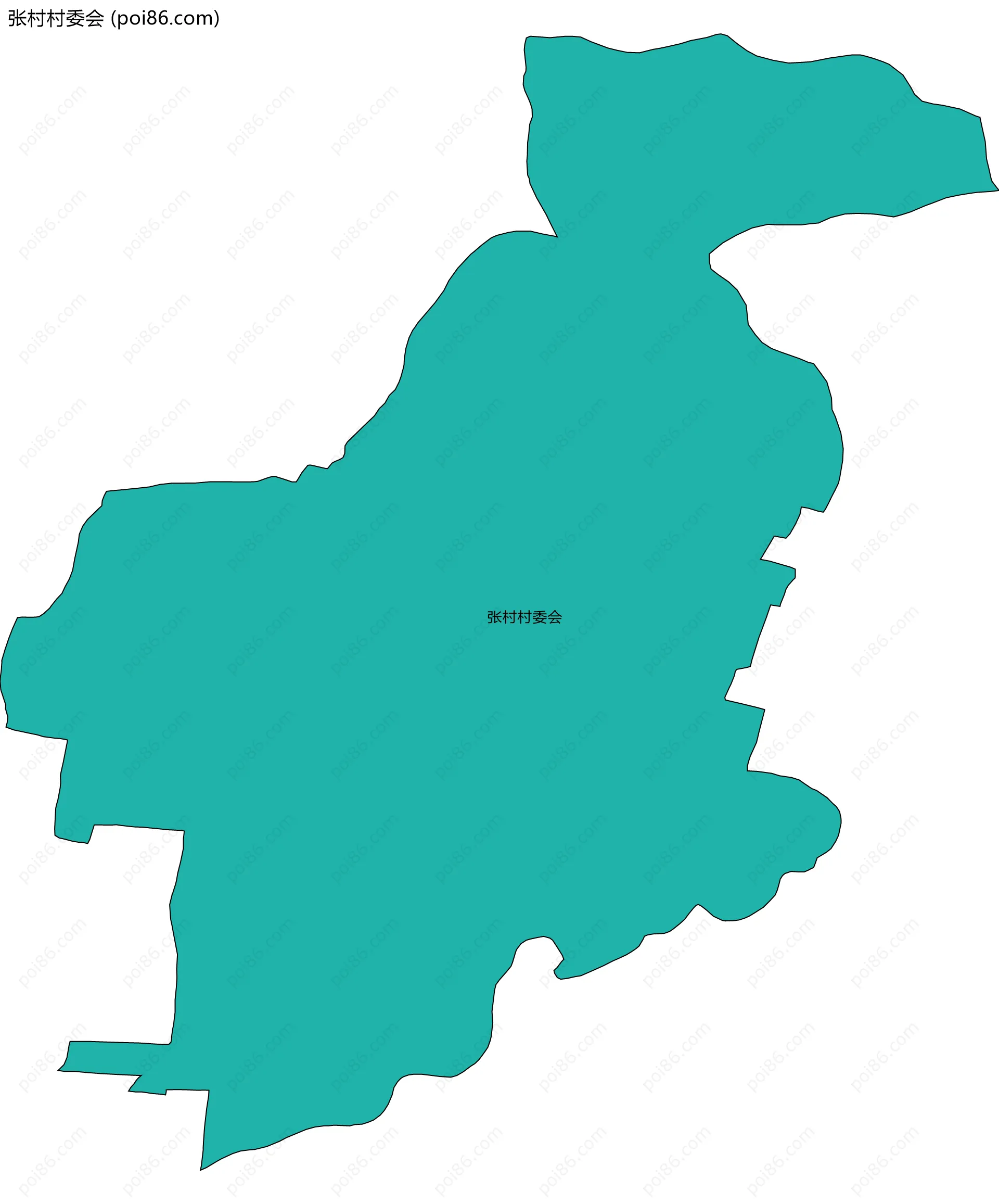 张村村委会边界地图