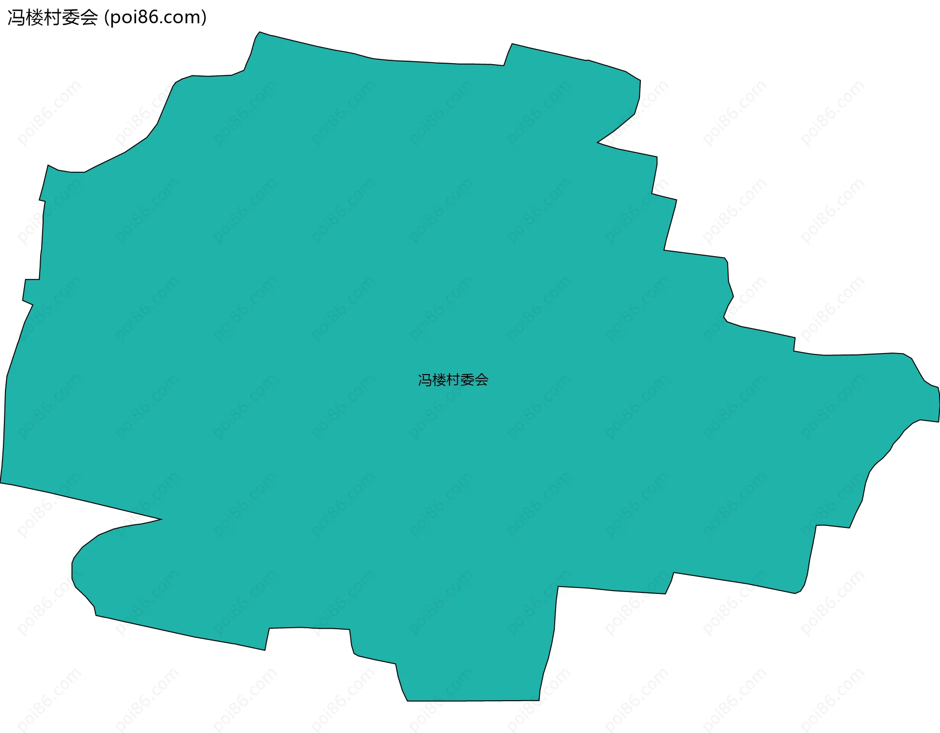 冯楼村委会边界地图