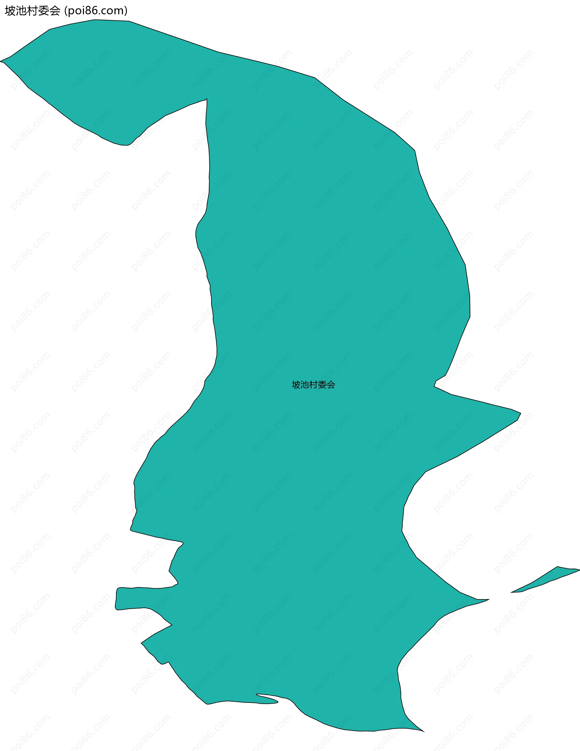 坡池村委会边界地图