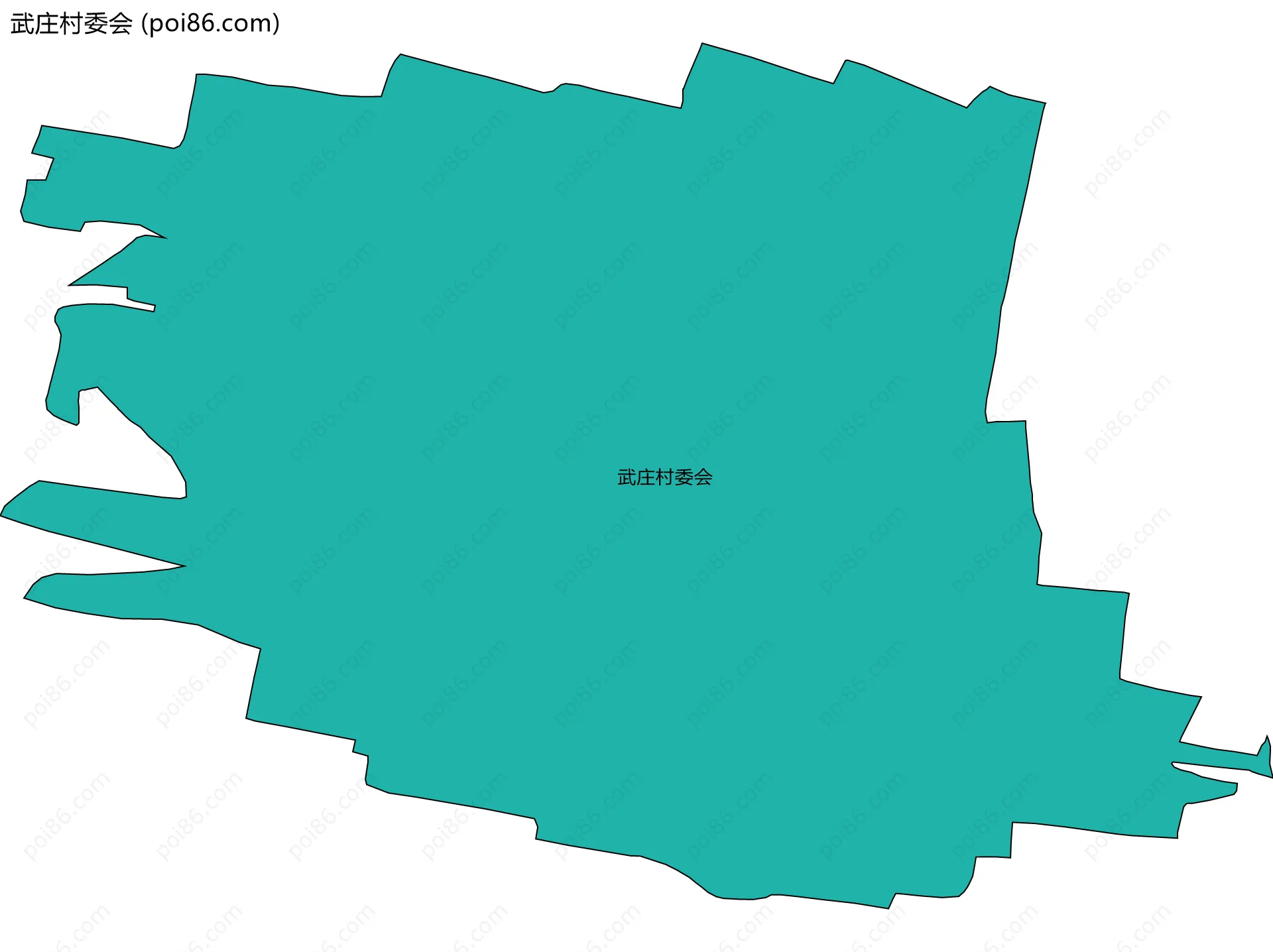 武庄村委会边界地图