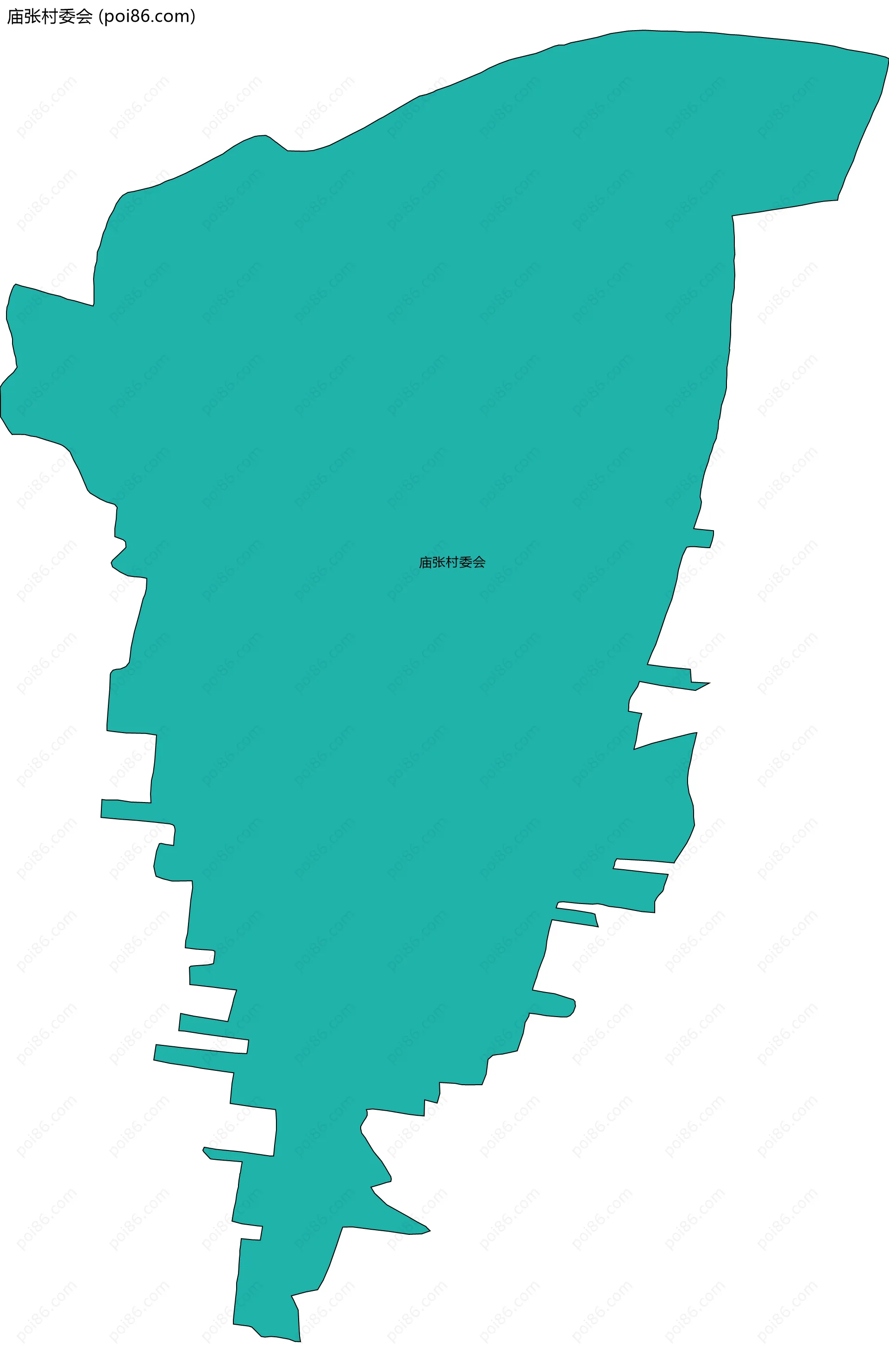 庙张村委会边界地图