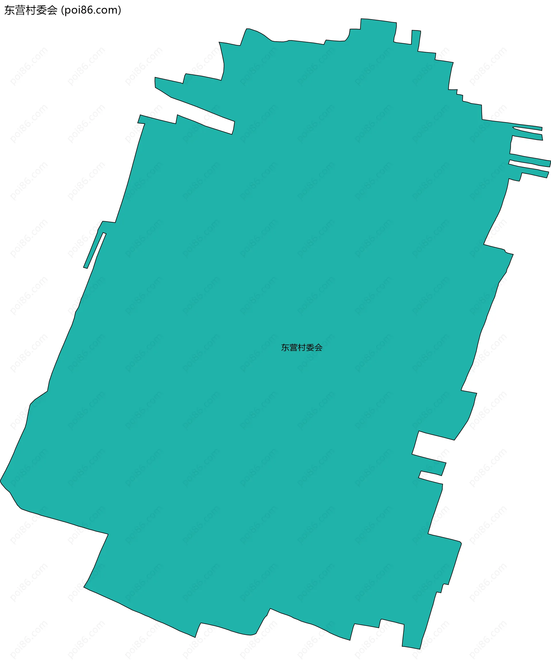 东营村委会边界地图