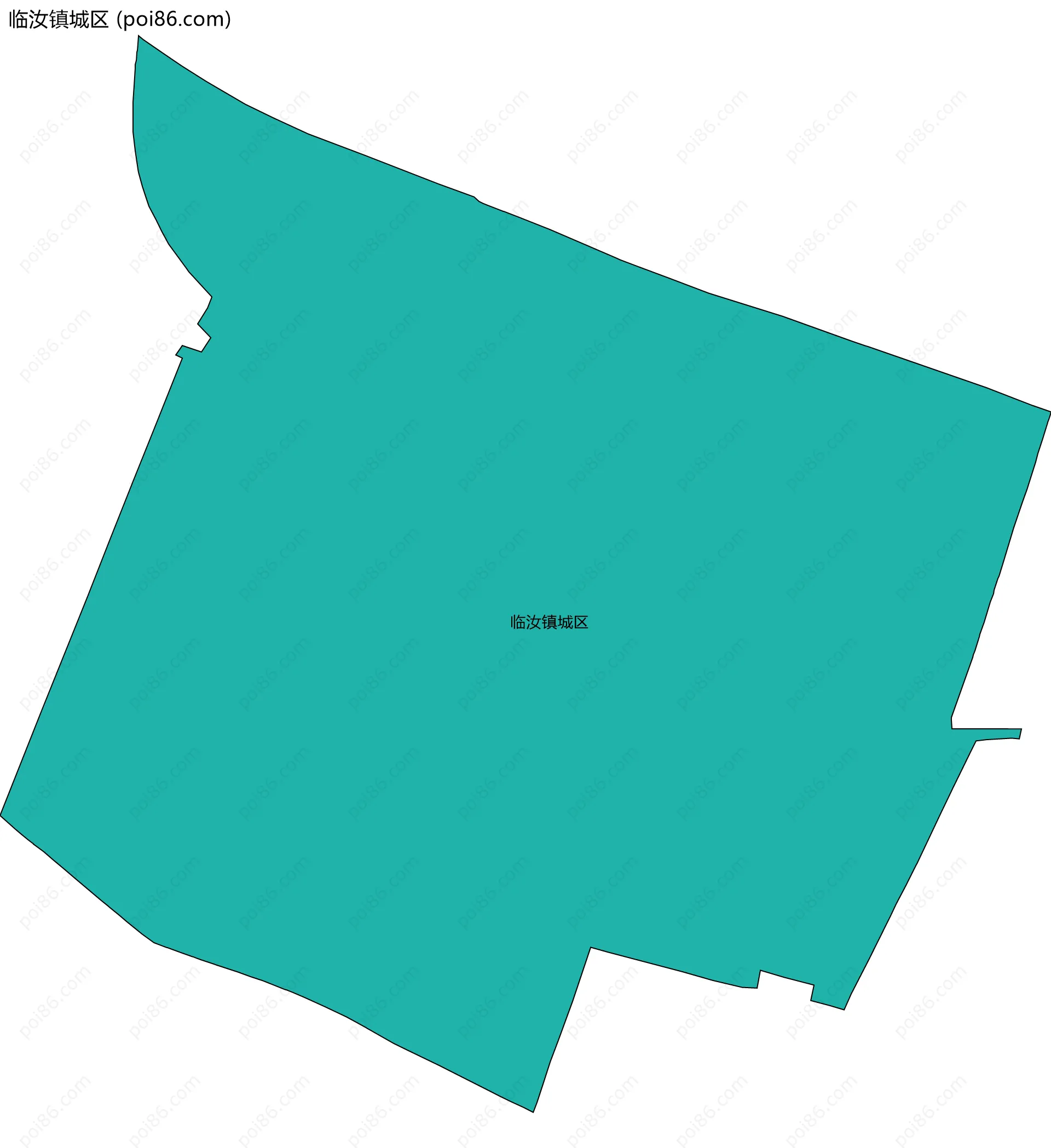 临汝镇城区边界地图