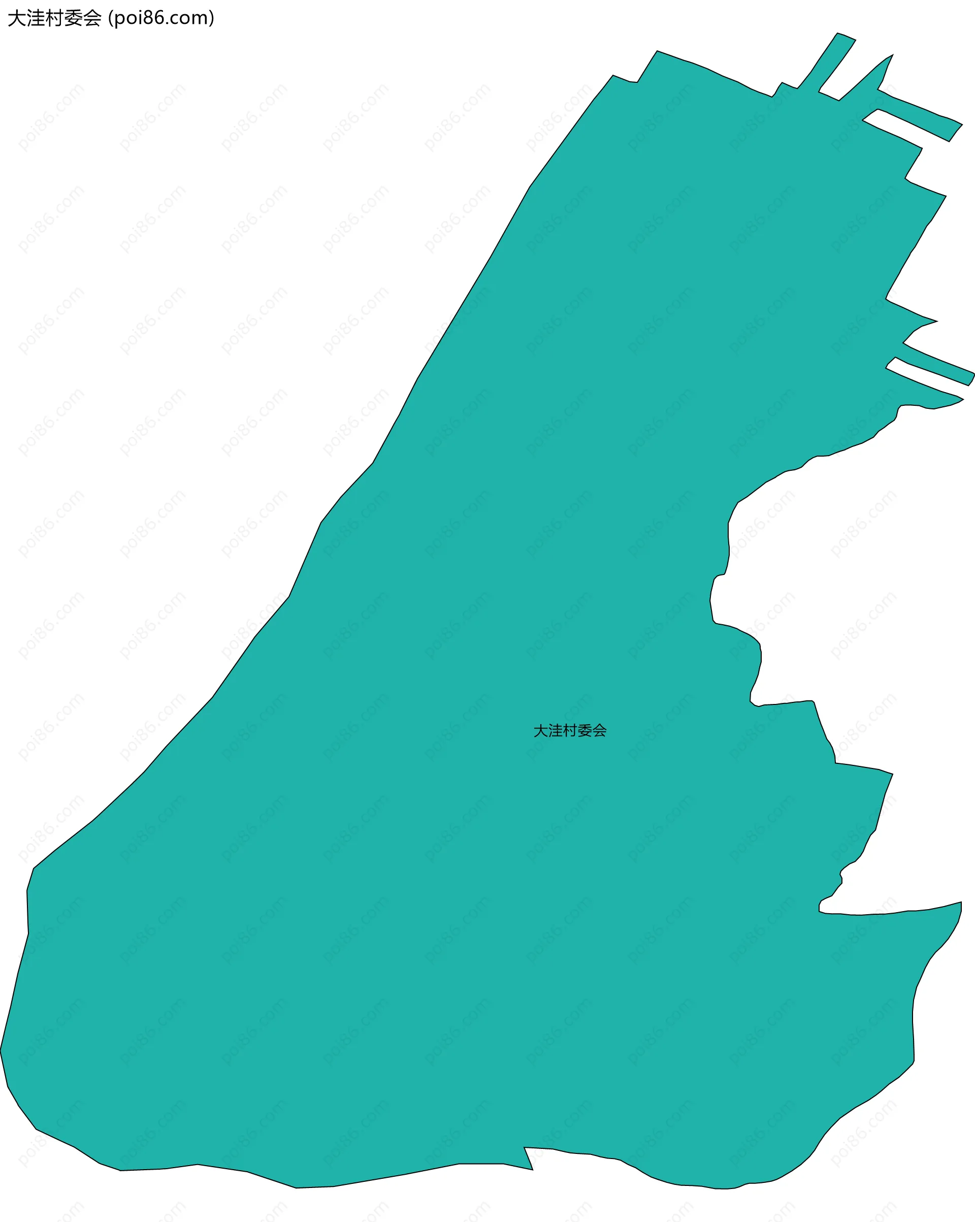 大洼村委会边界地图