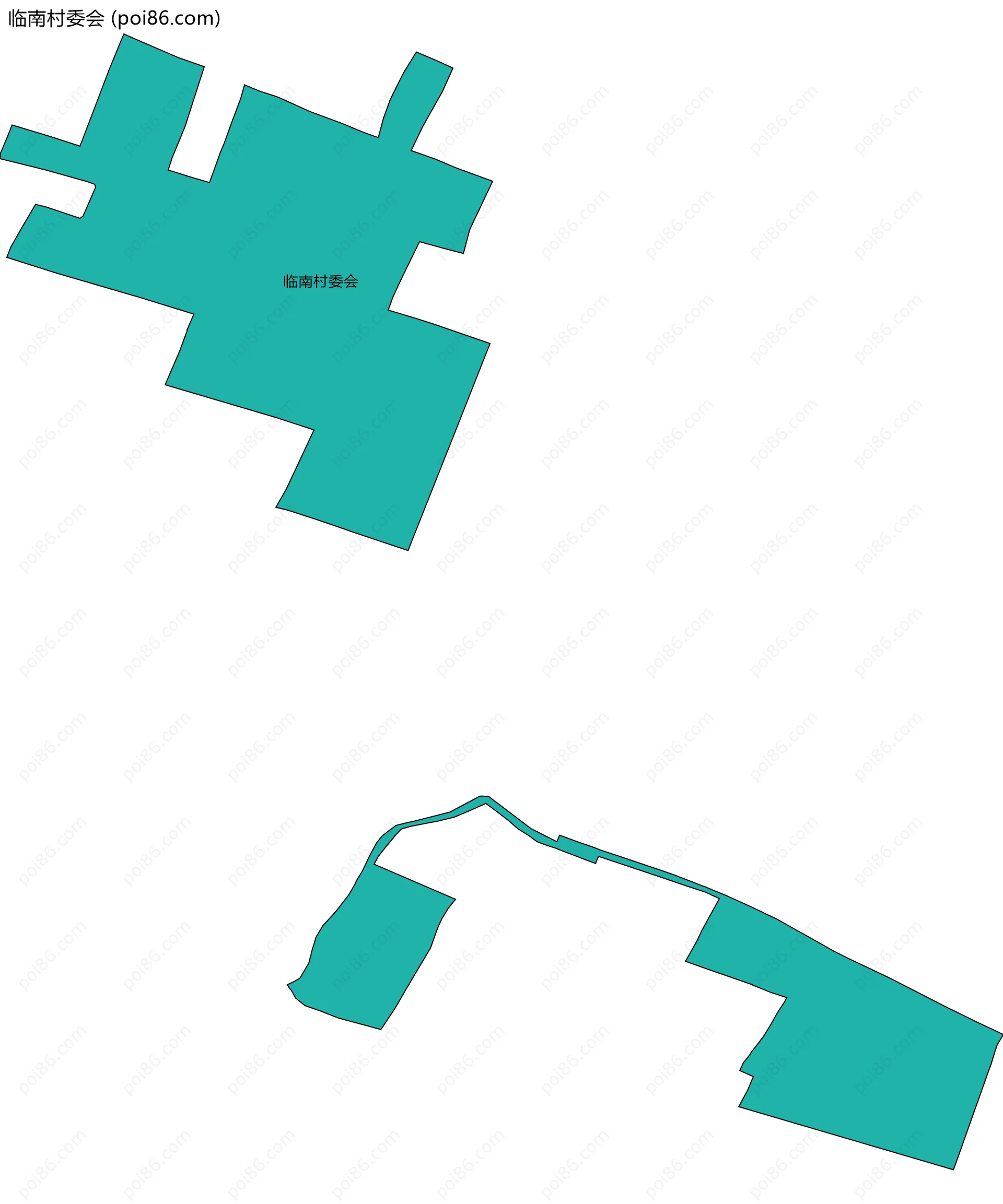 临南村委会边界地图