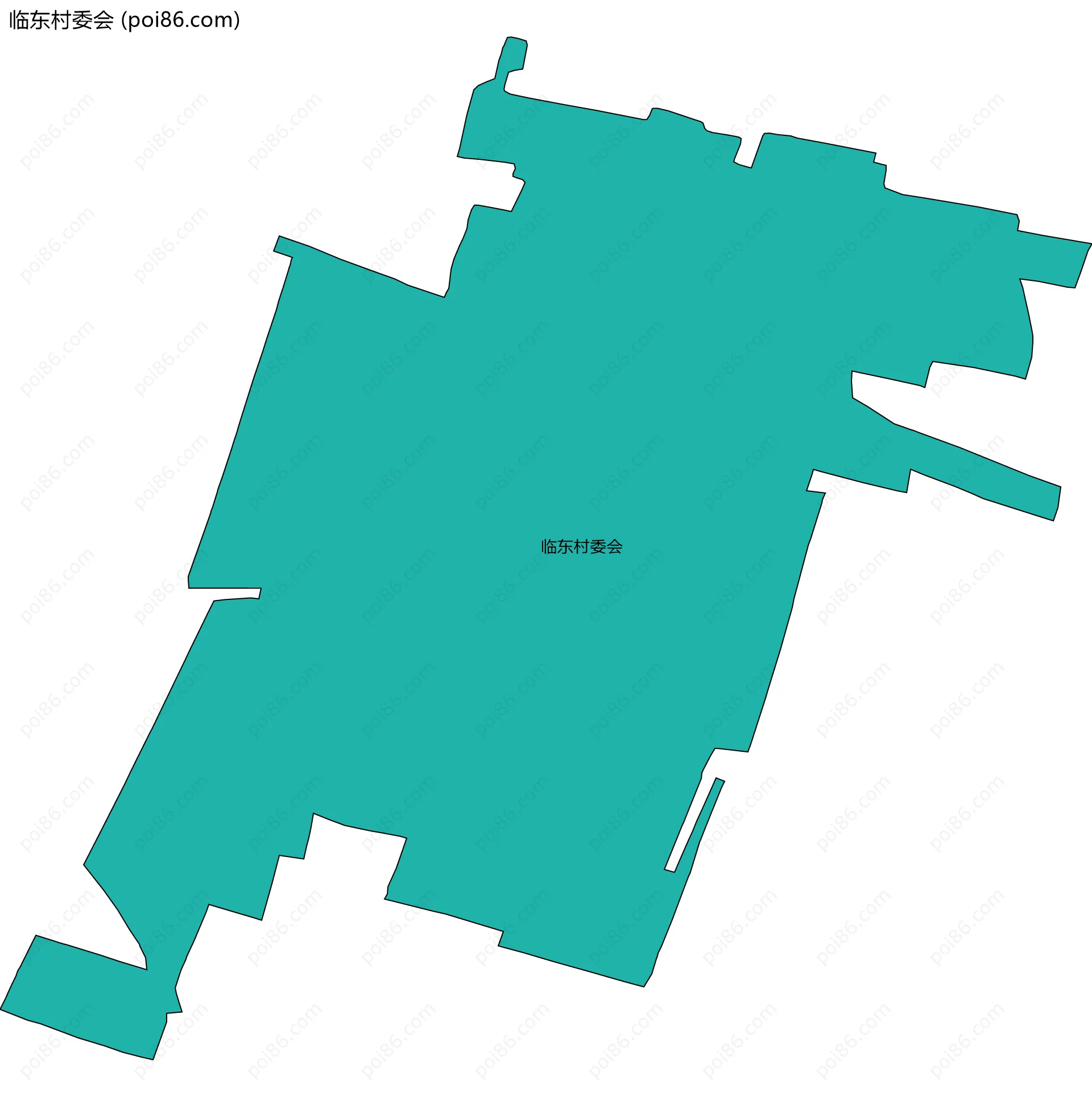 临东村委会边界地图