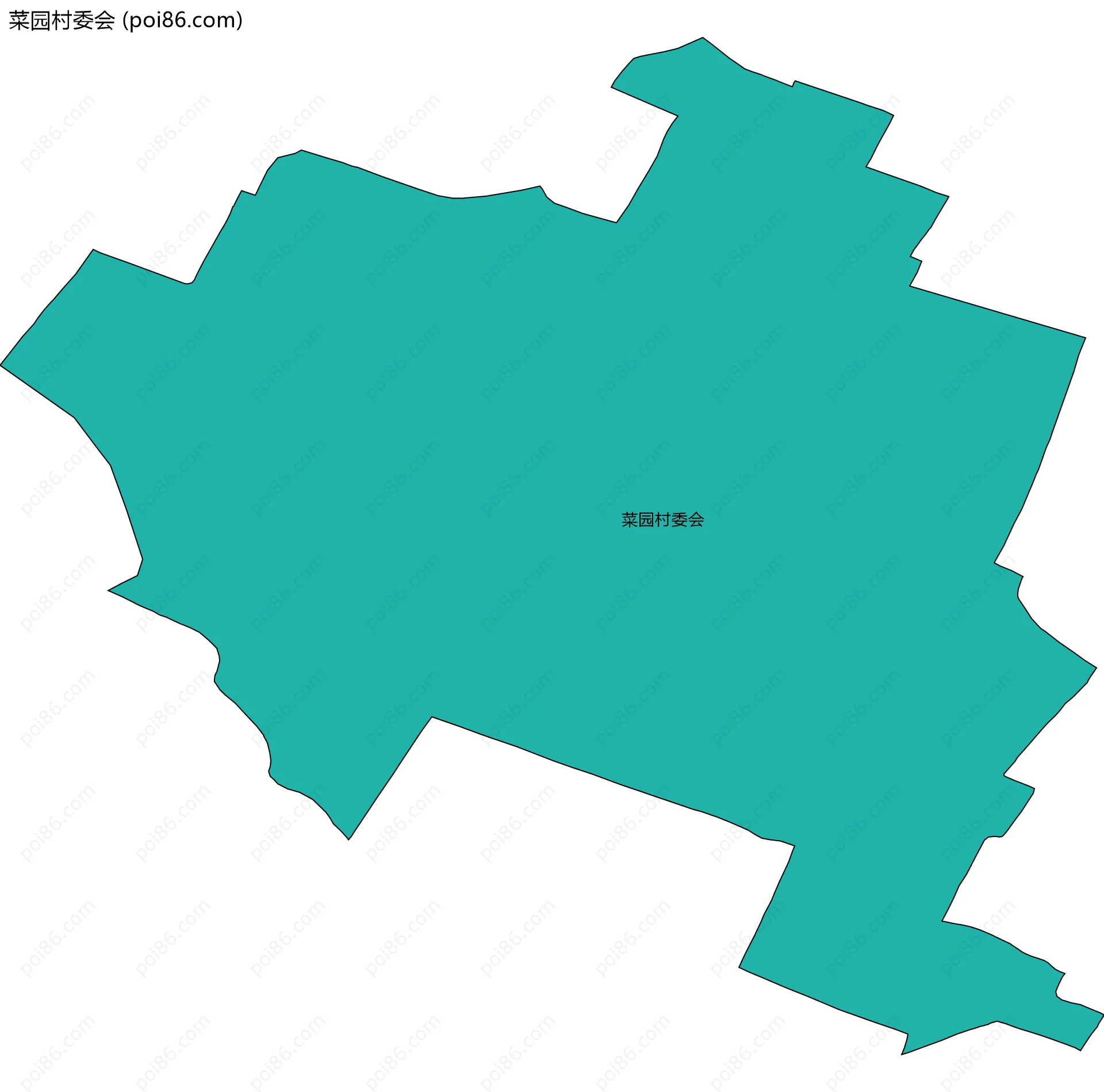 菜园村委会边界地图