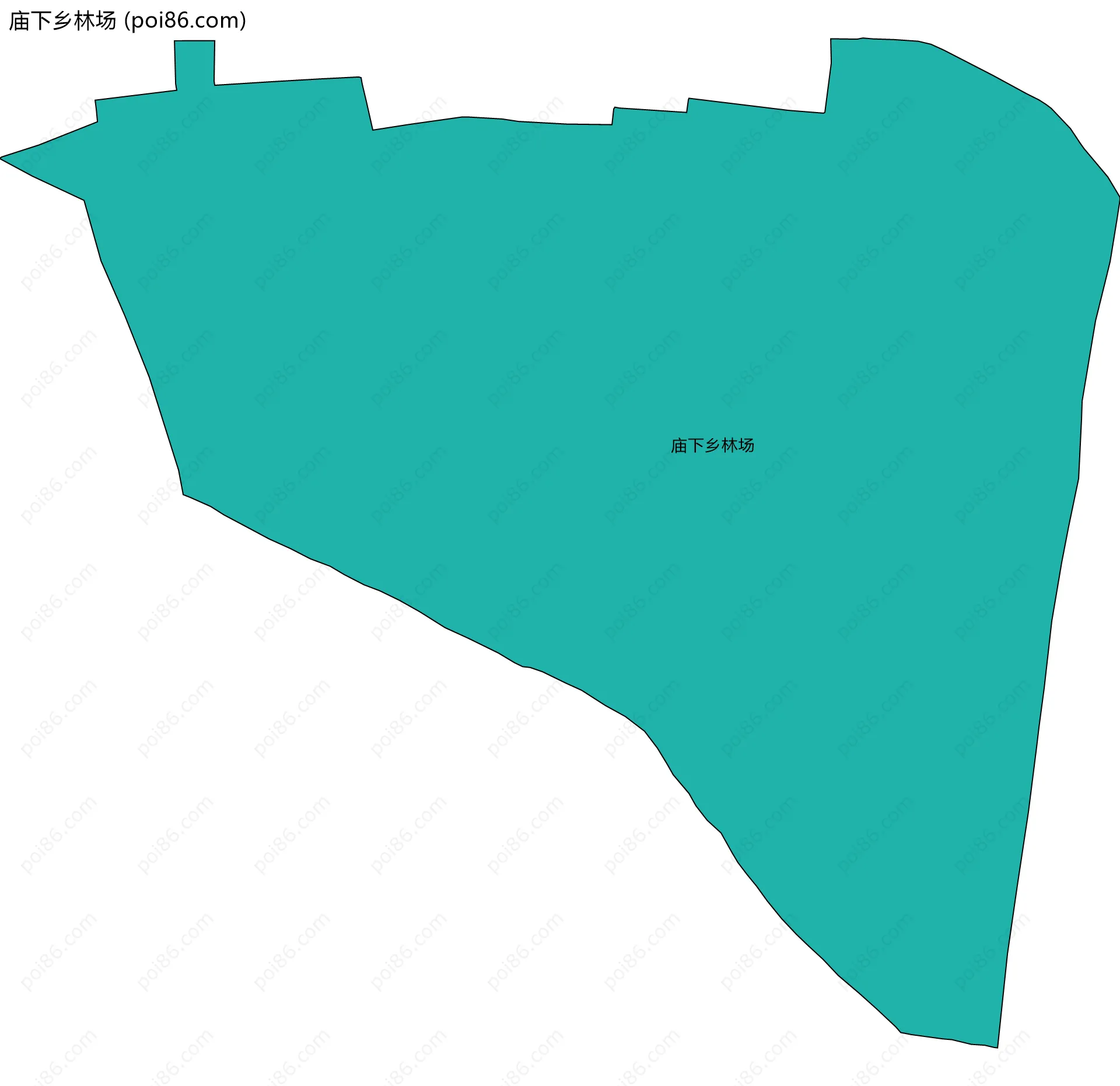 庙下乡林场边界地图