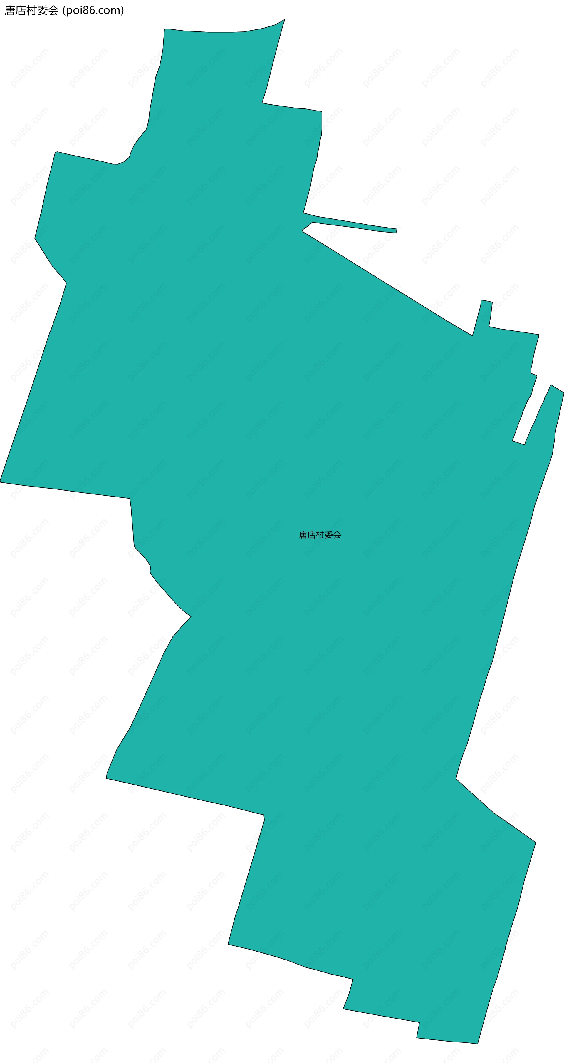 唐店村委会边界地图