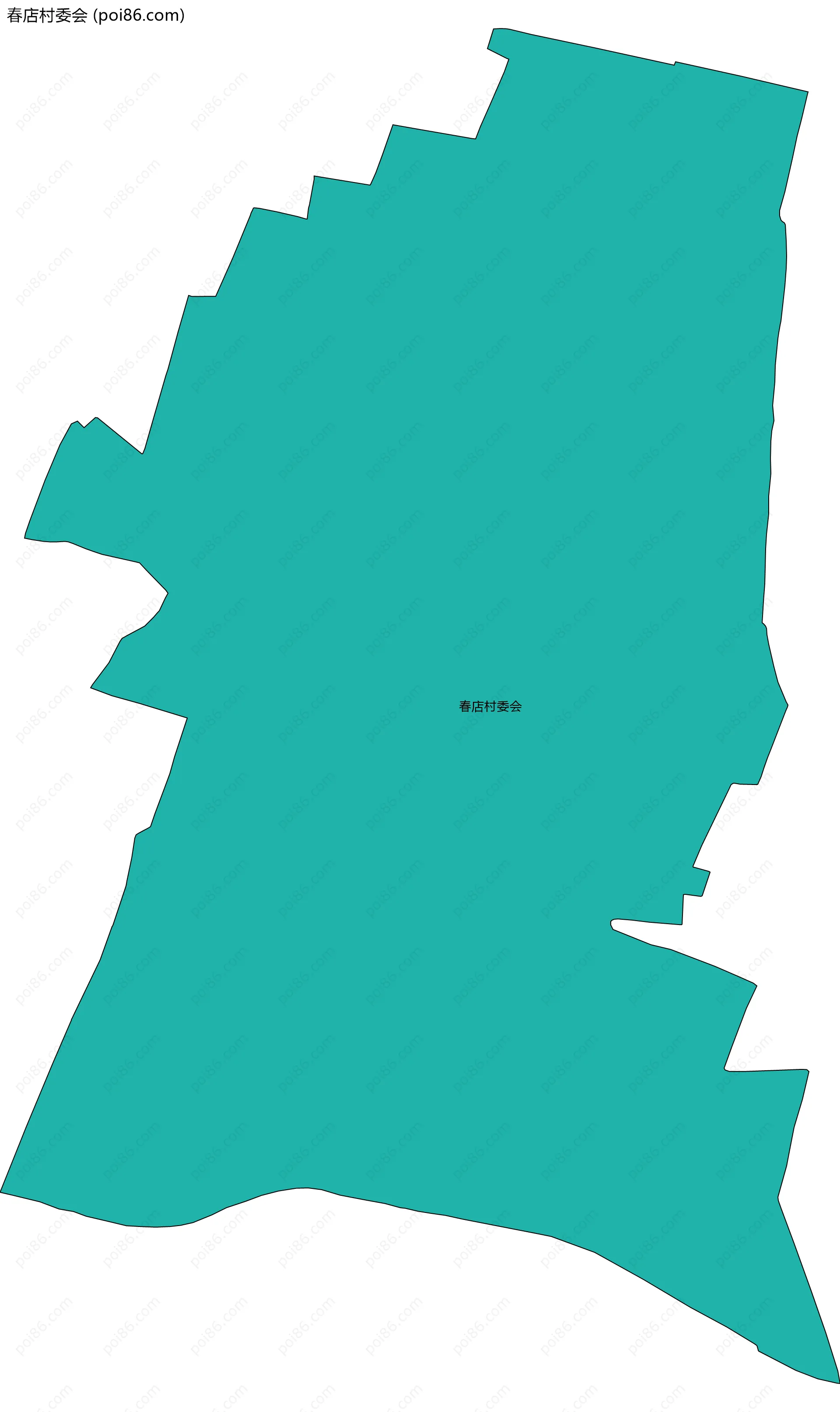 春店村委会边界地图