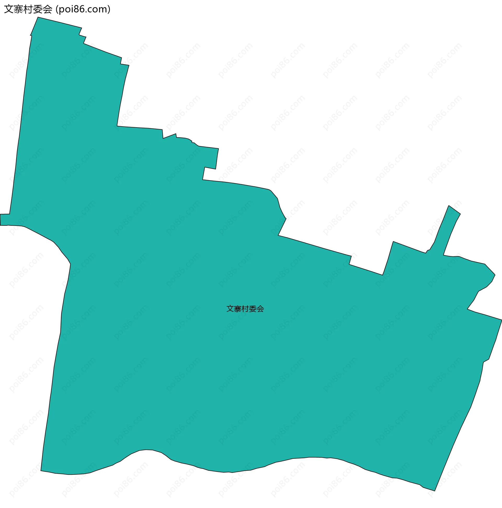 文寨村委会边界地图