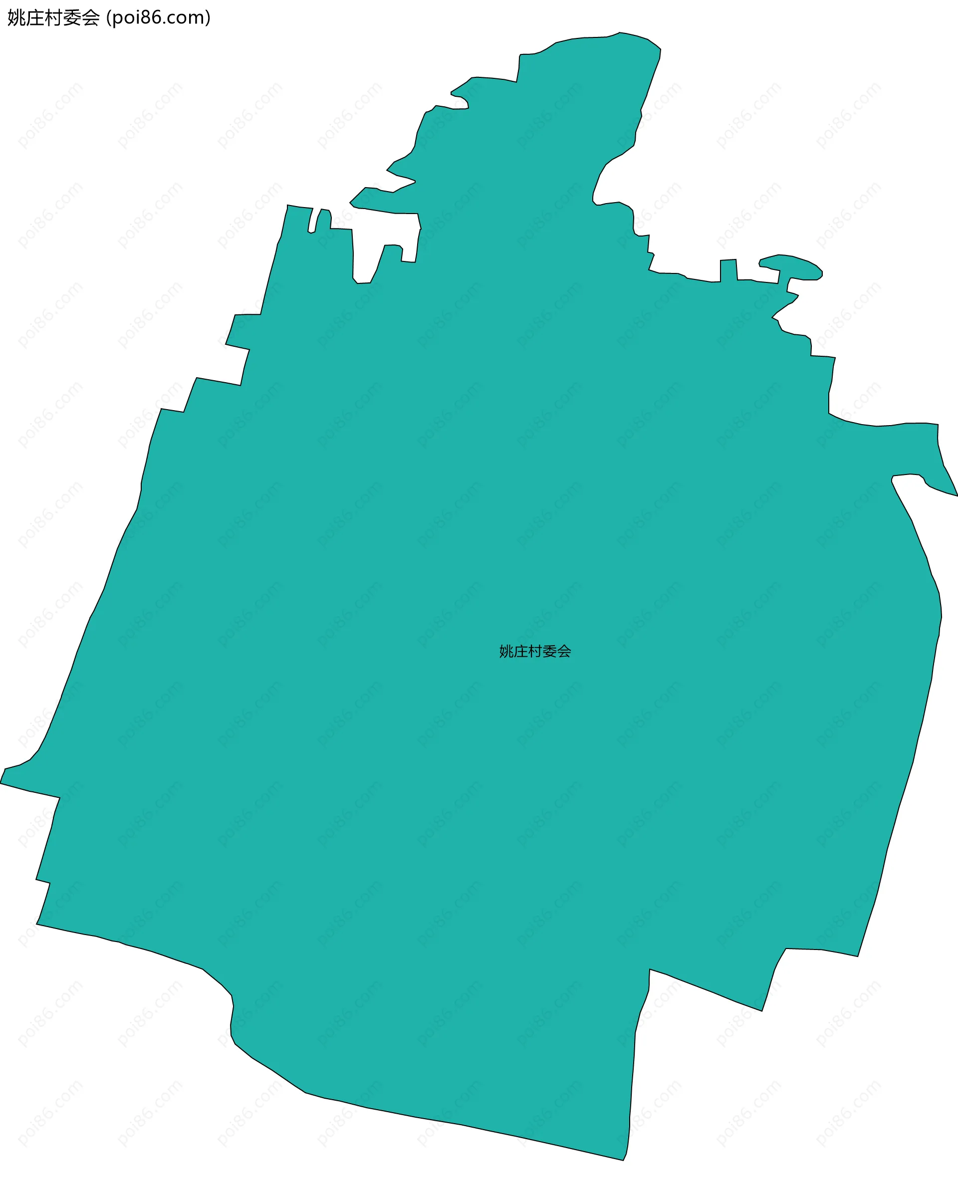 姚庄村委会边界地图