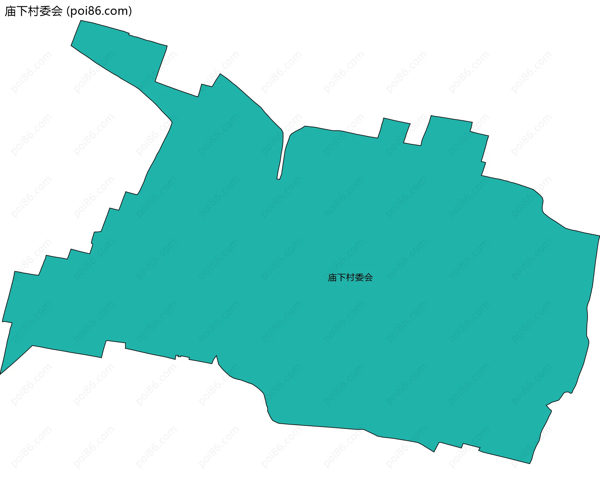 庙下村委会边界地图