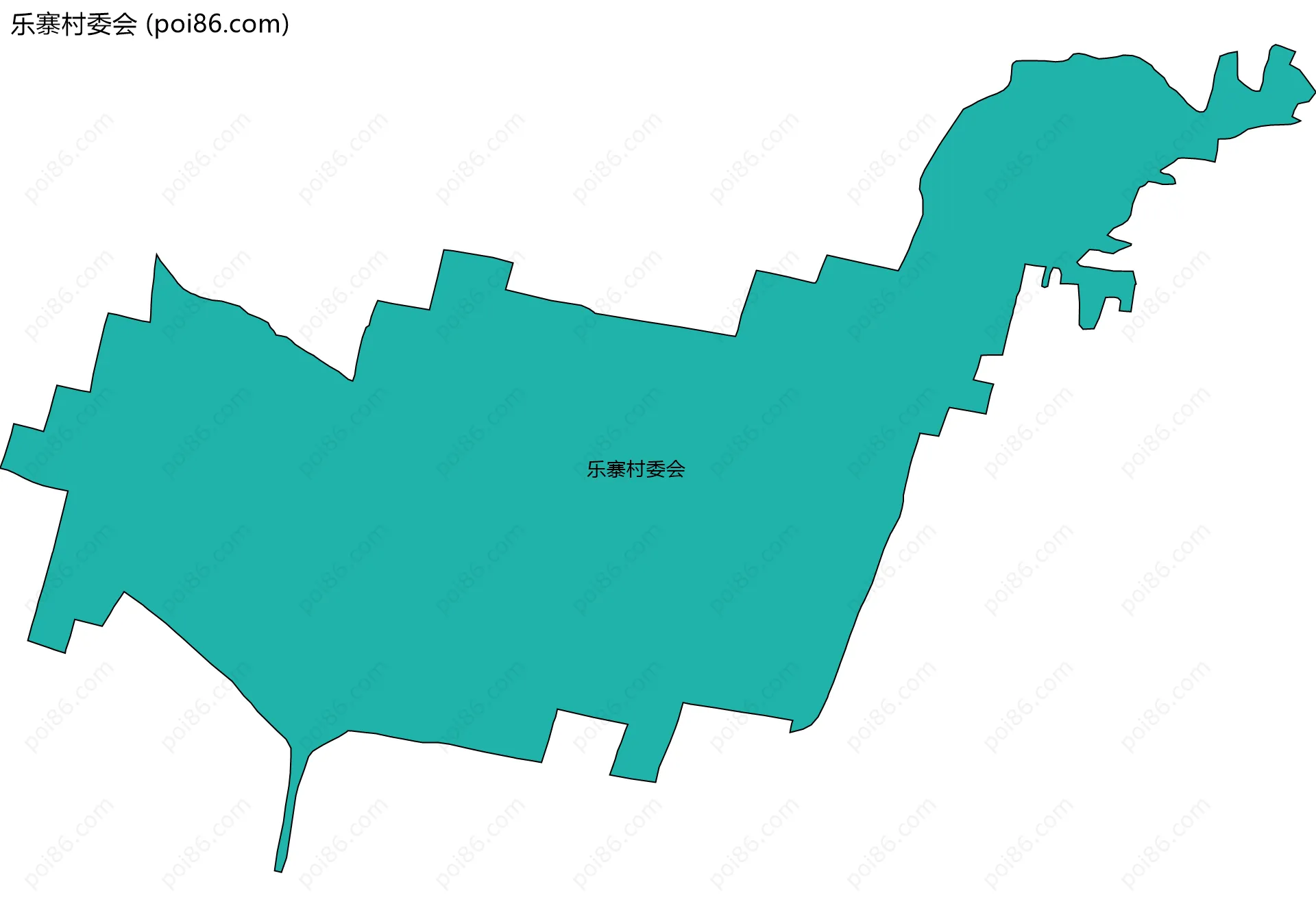 乐寨村委会边界地图