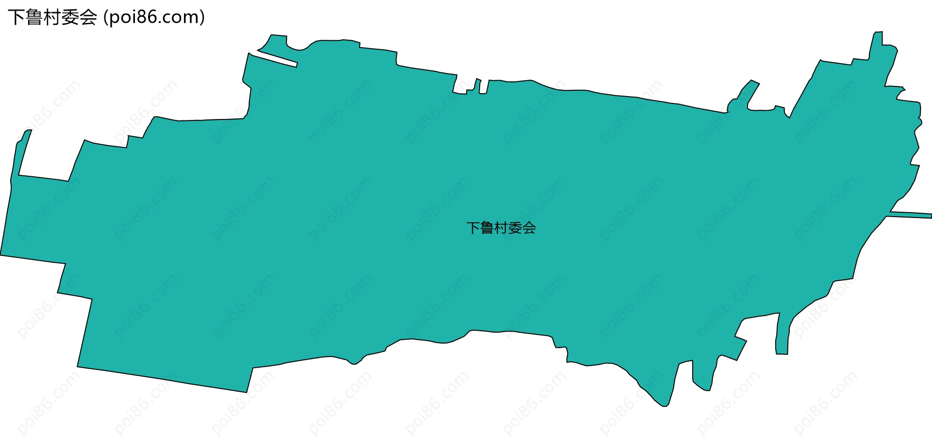 下鲁村委会边界地图