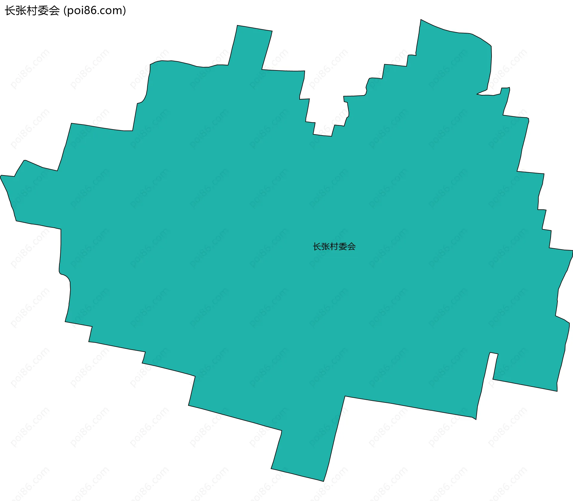长张村委会边界地图