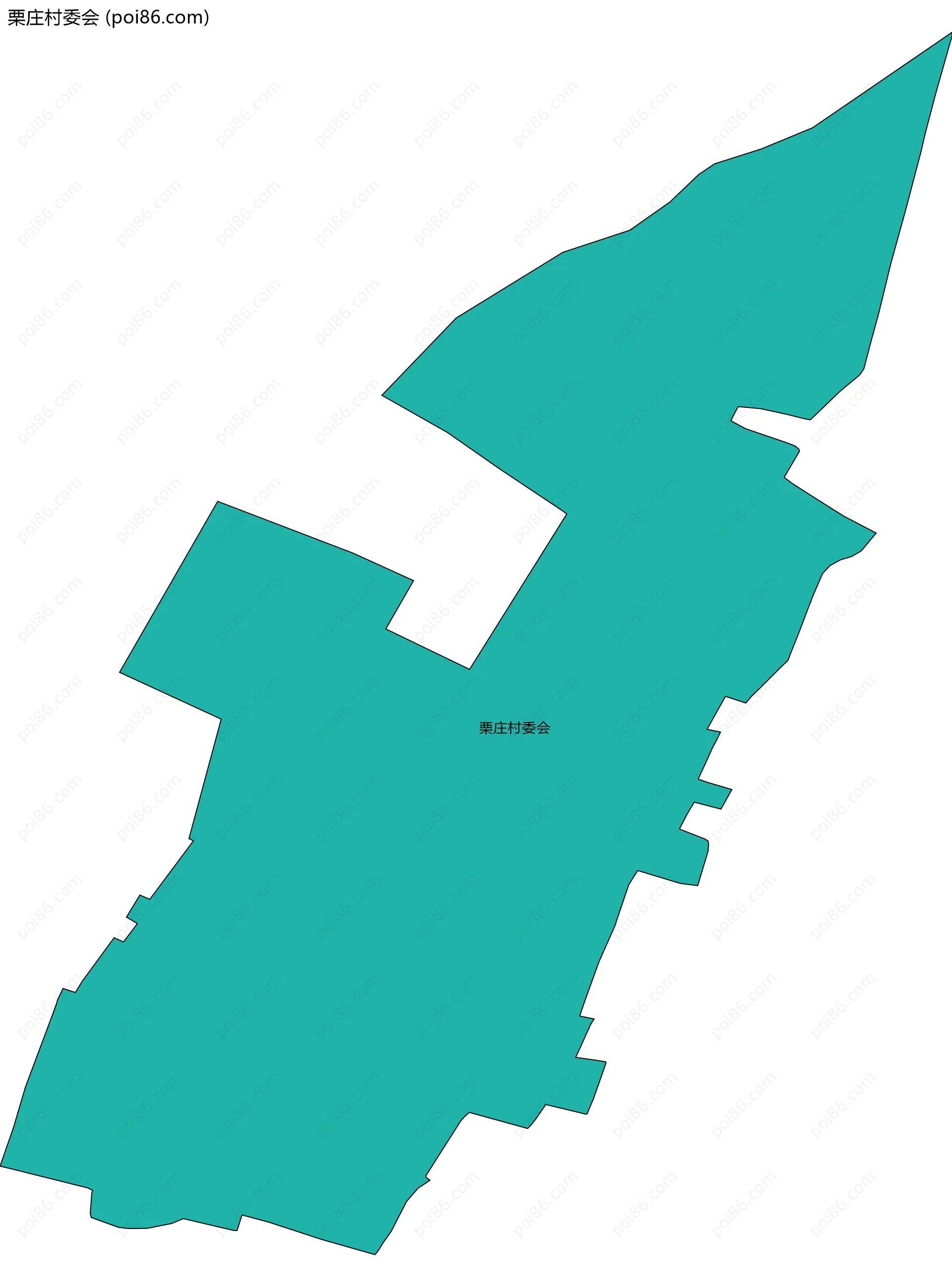 栗庄村委会边界地图