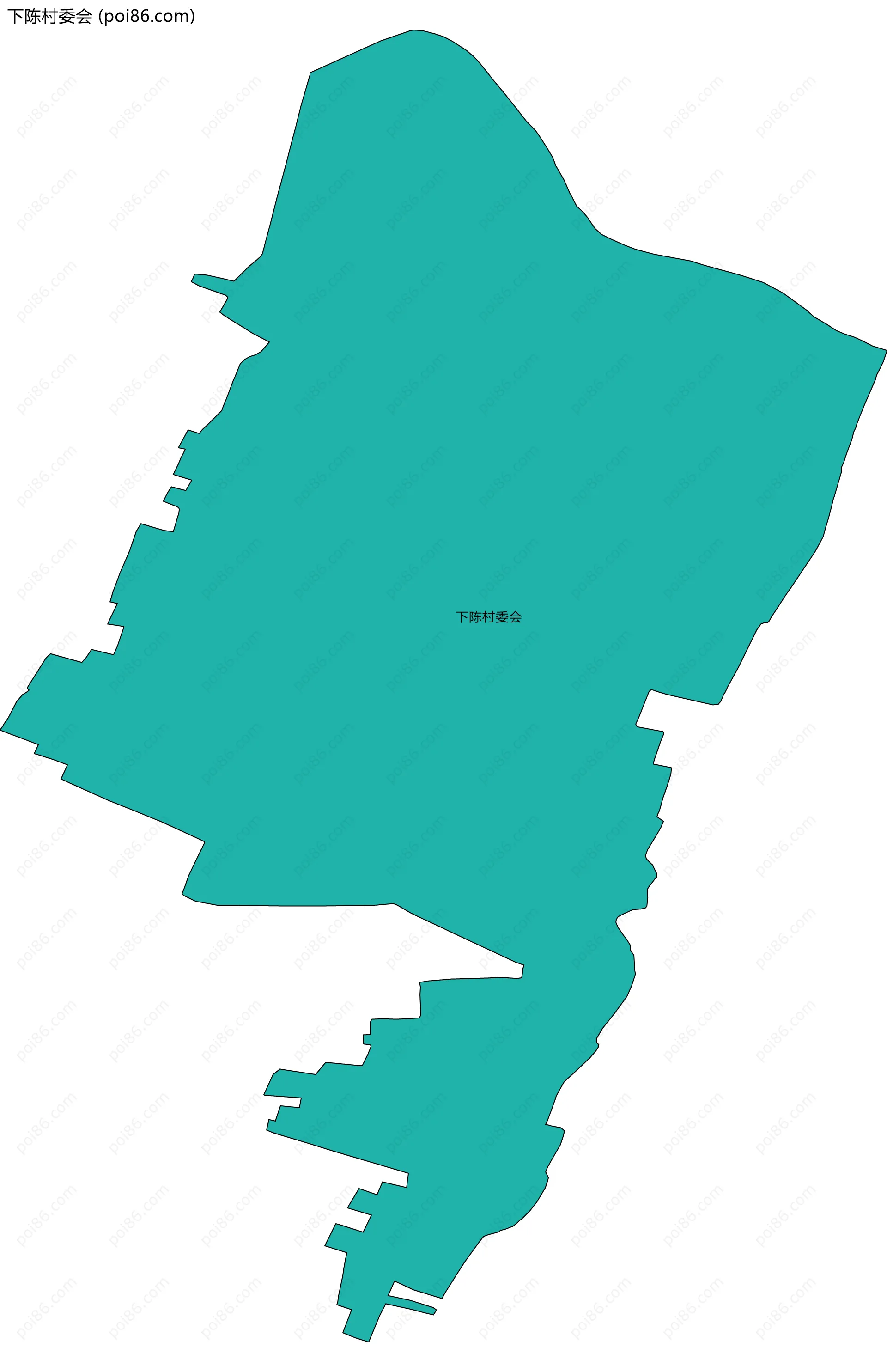 下陈村委会边界地图