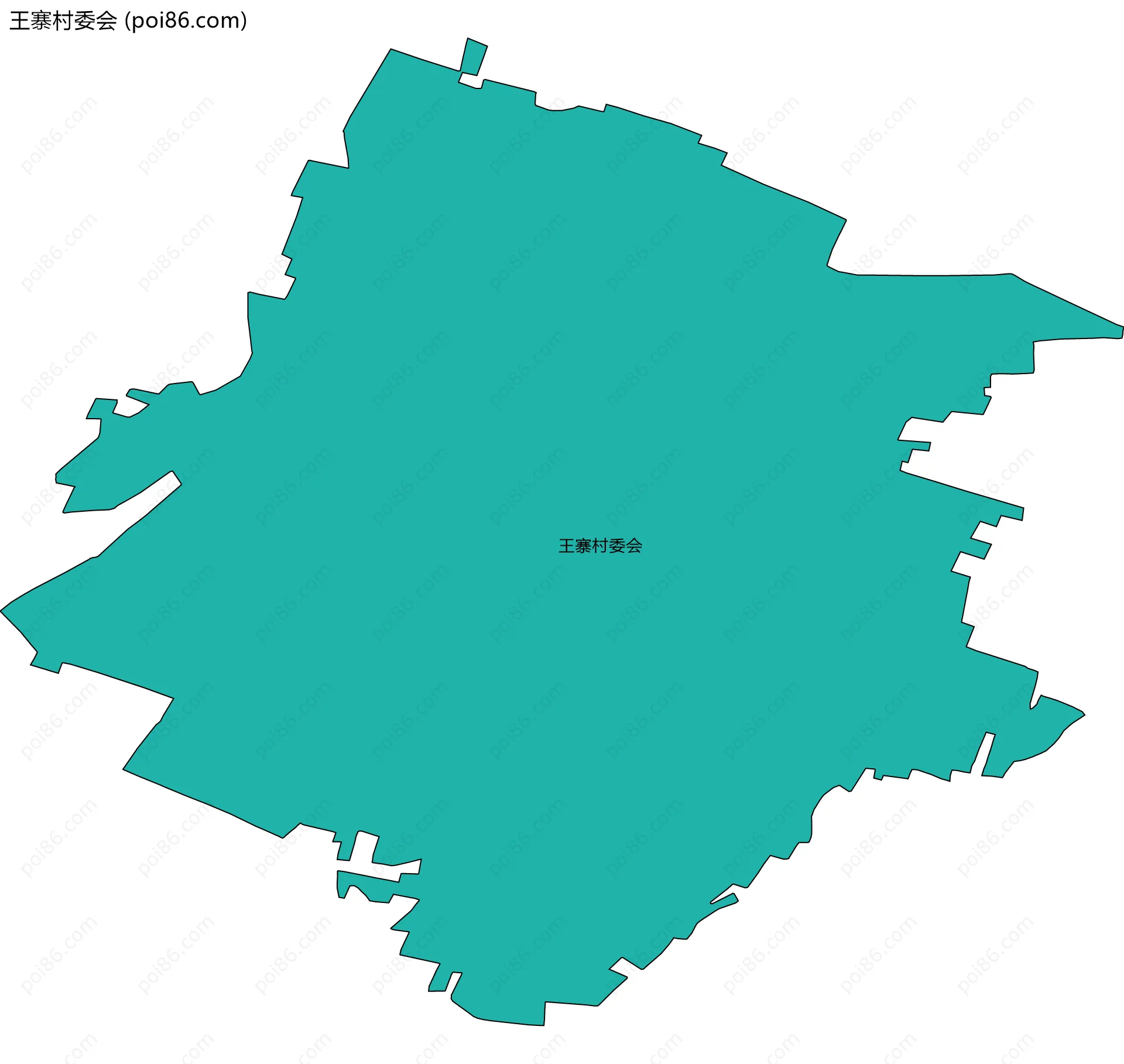 王寨村委会边界地图