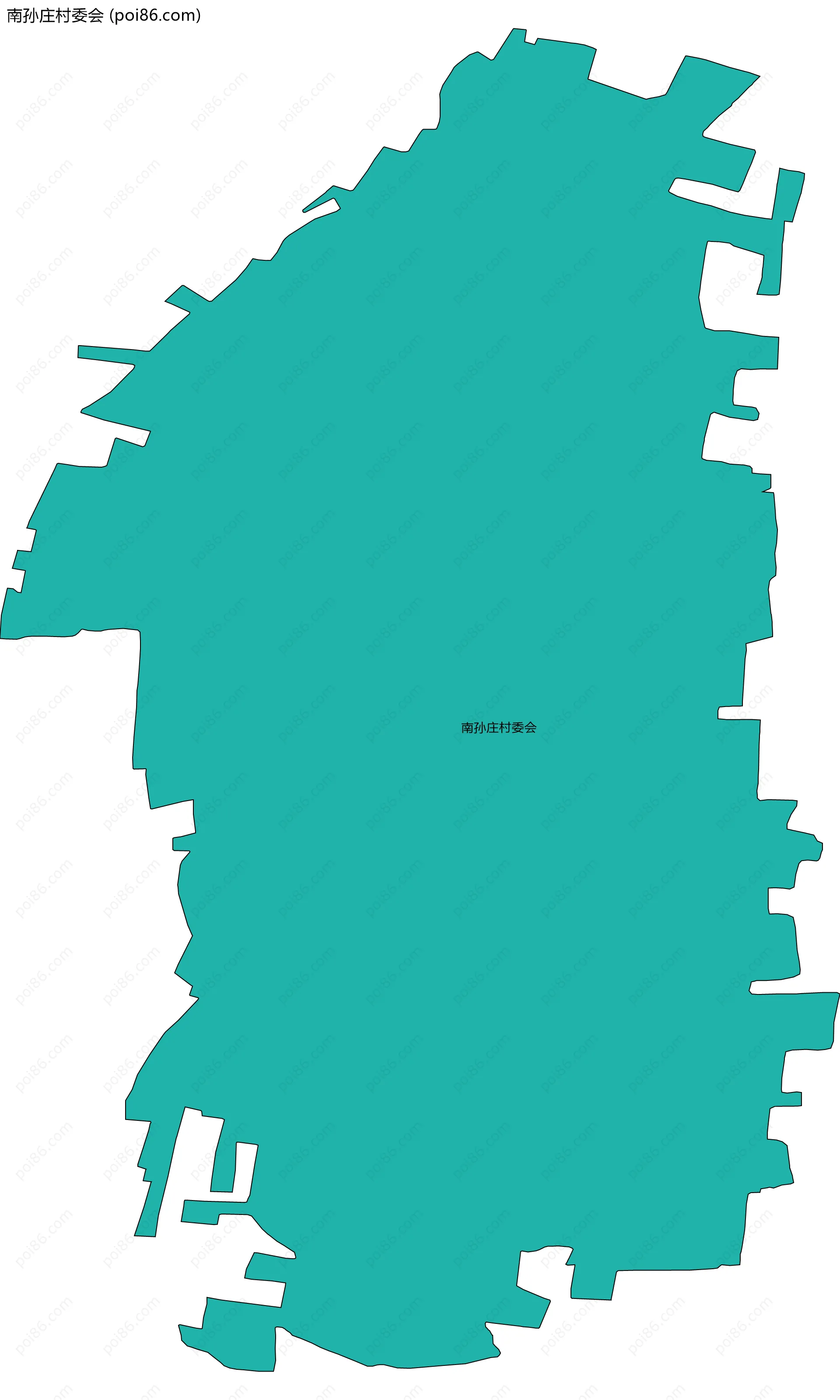 南孙庄村委会边界地图