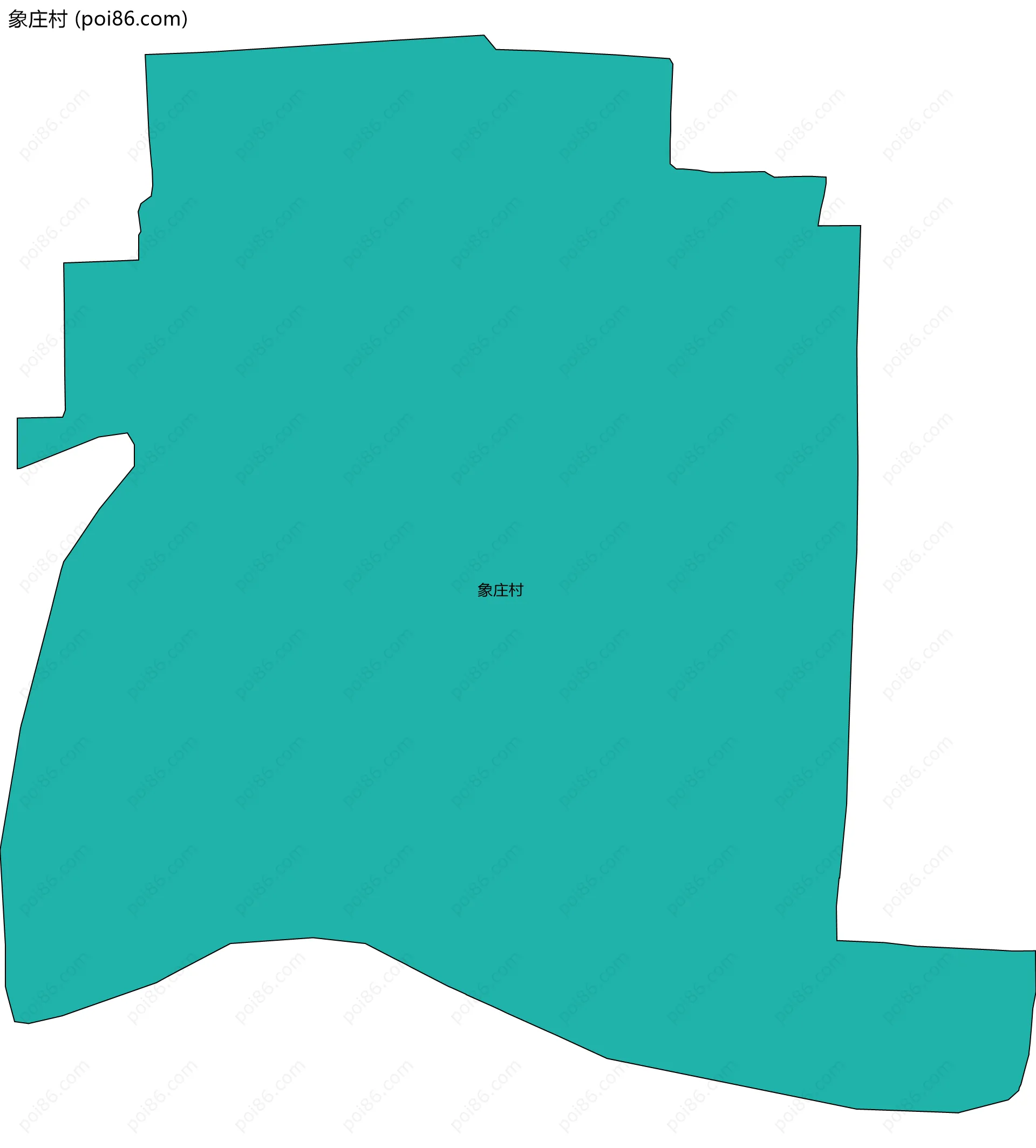 象庄村边界地图