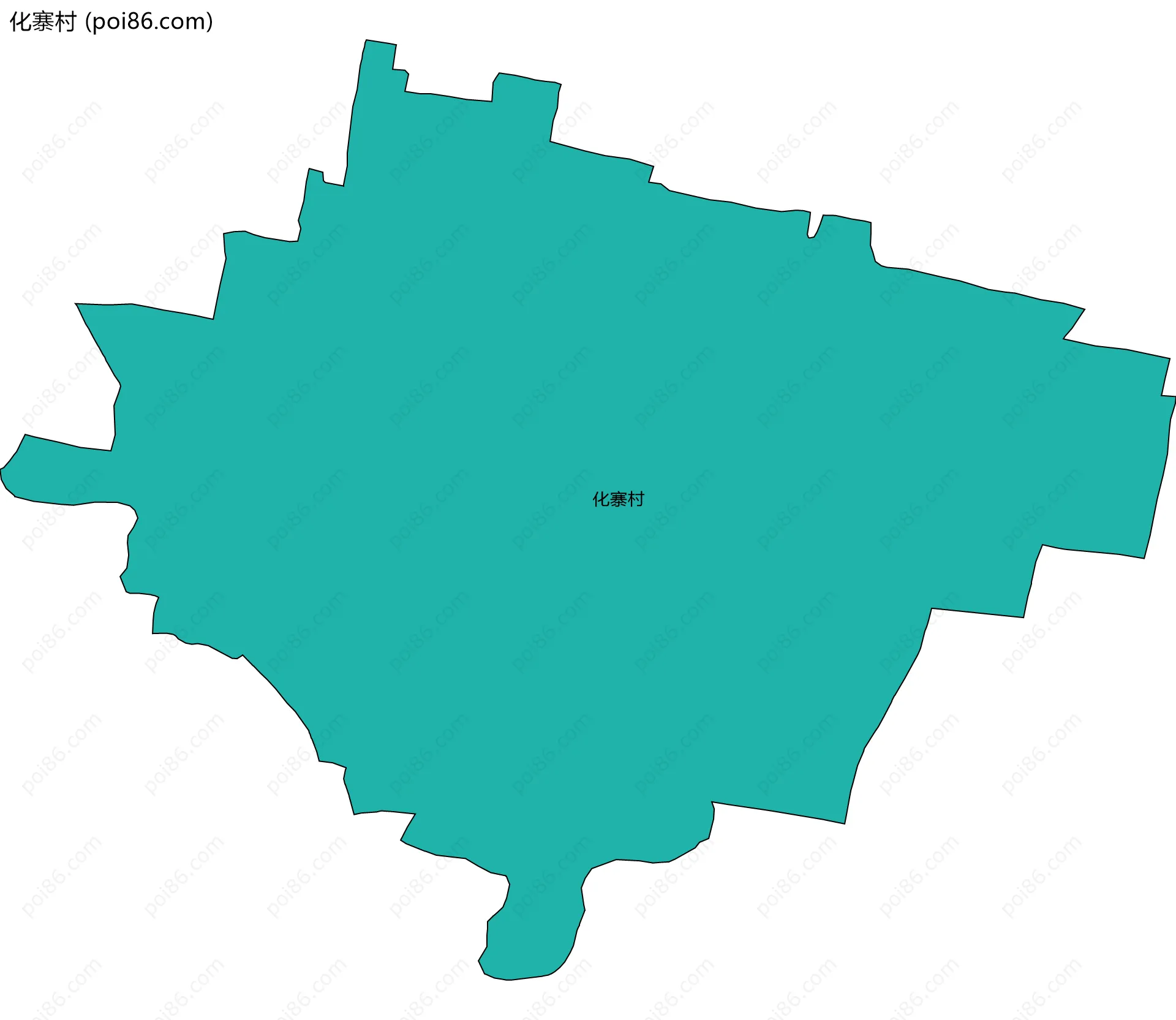 化寨村边界地图