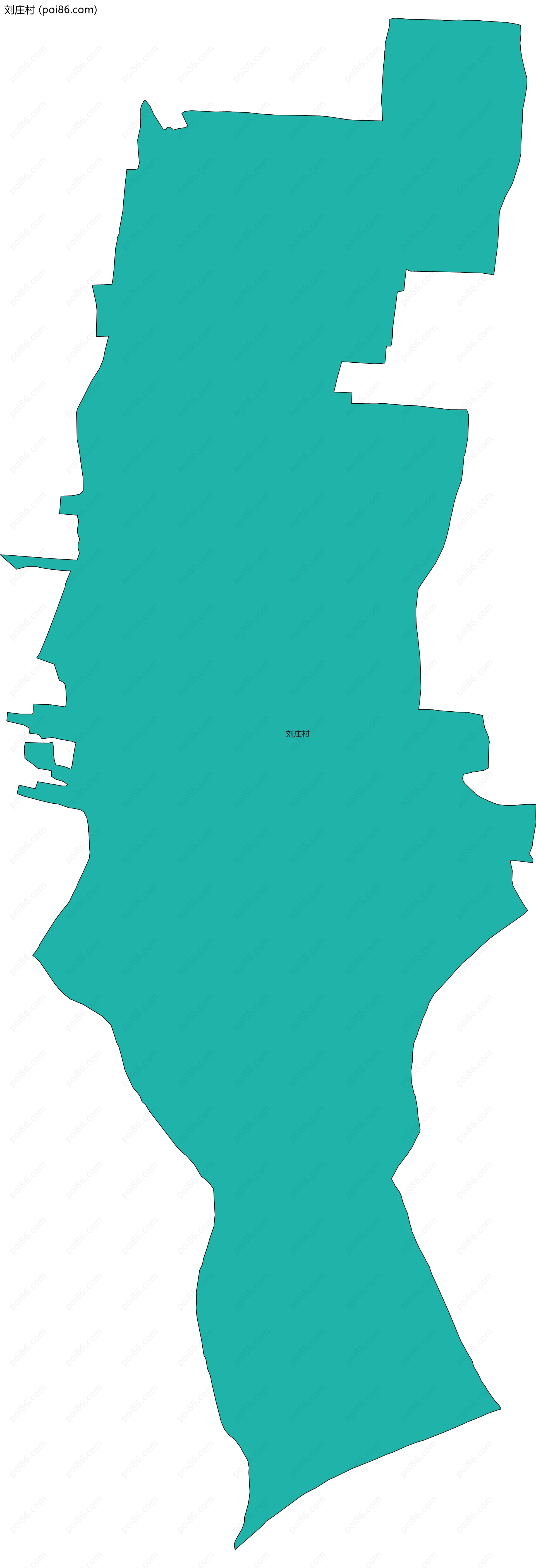 刘庄村边界地图