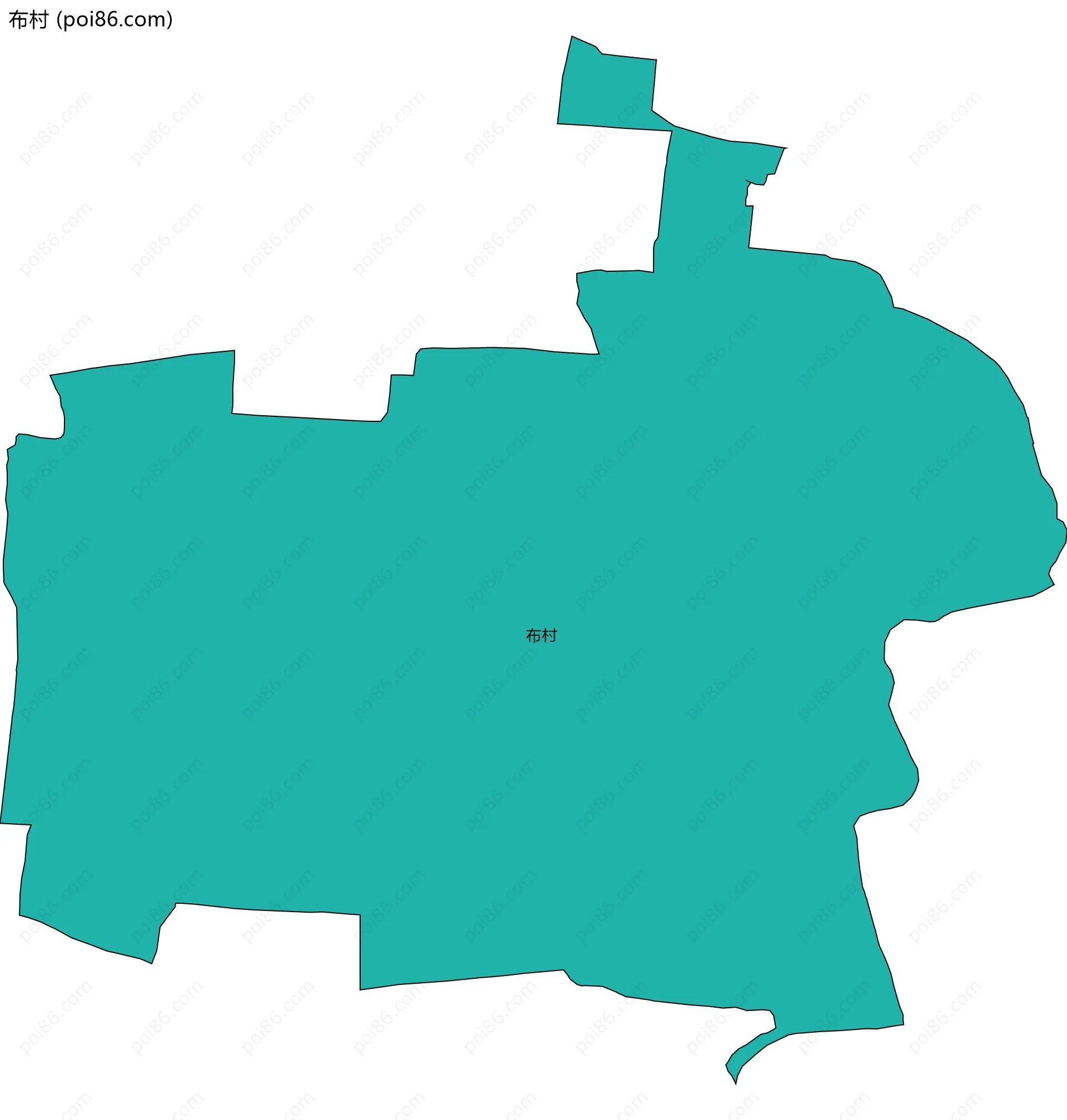 布村边界地图