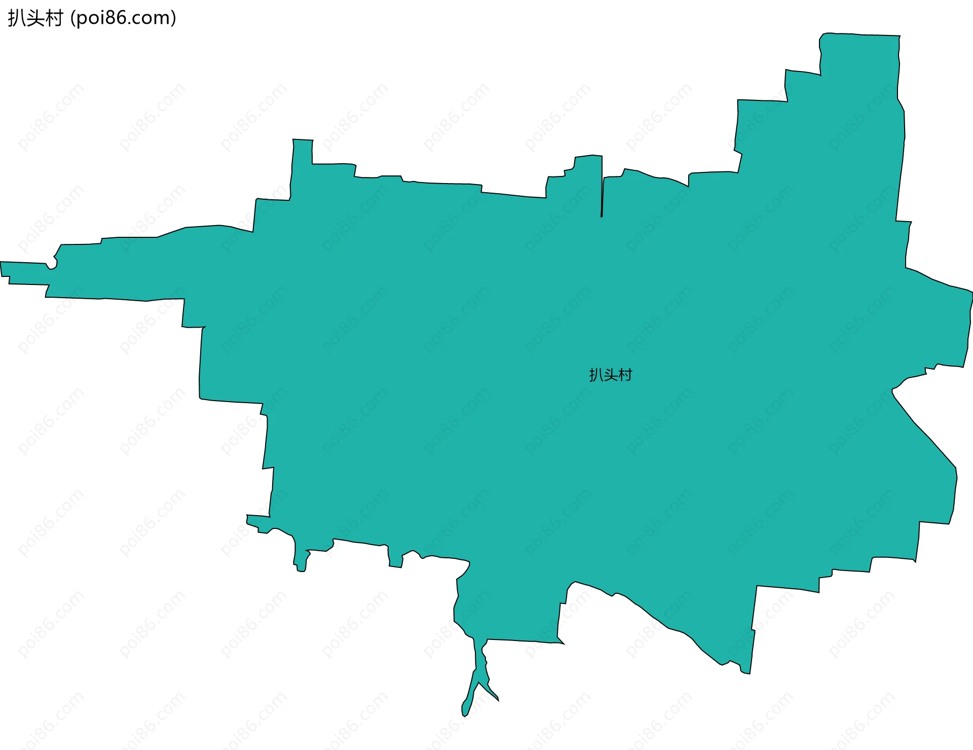 扒头村边界地图