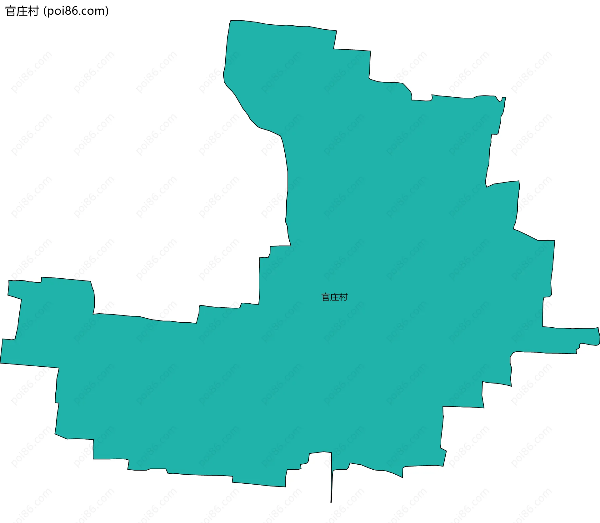 官庄村边界地图