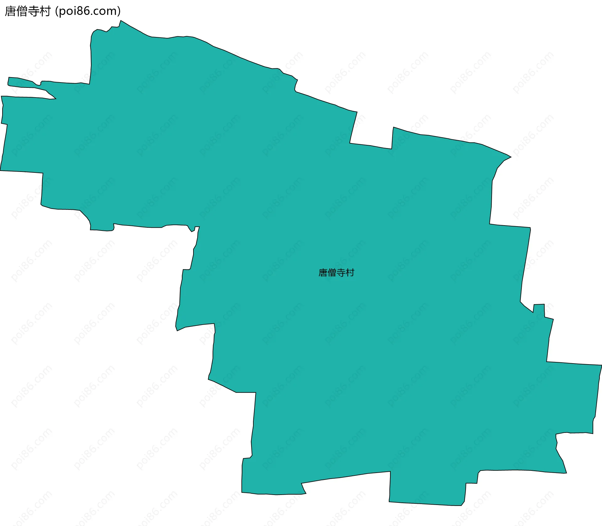 唐僧寺村边界地图
