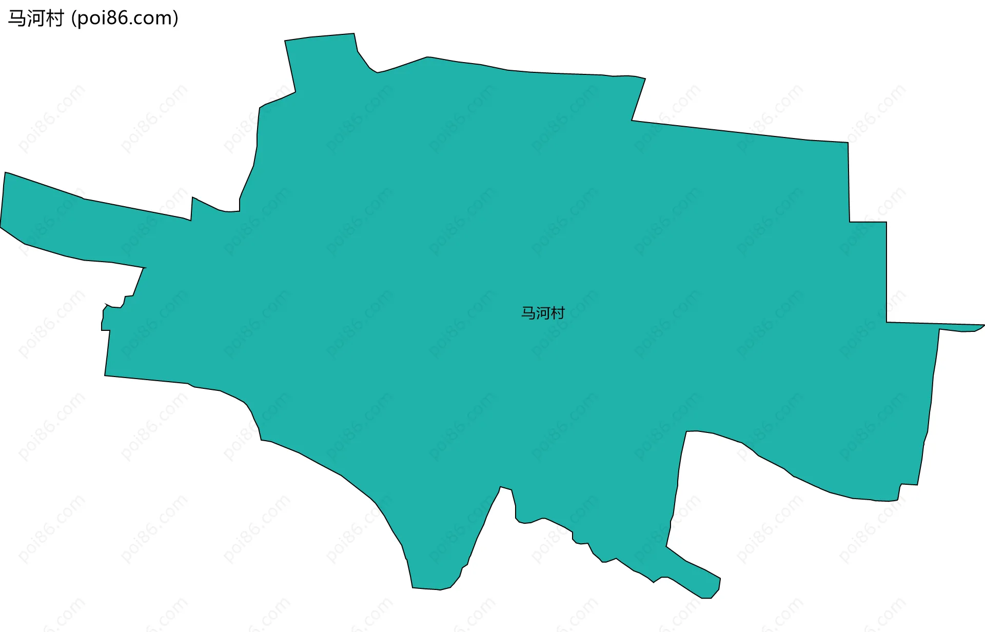 马河村边界地图