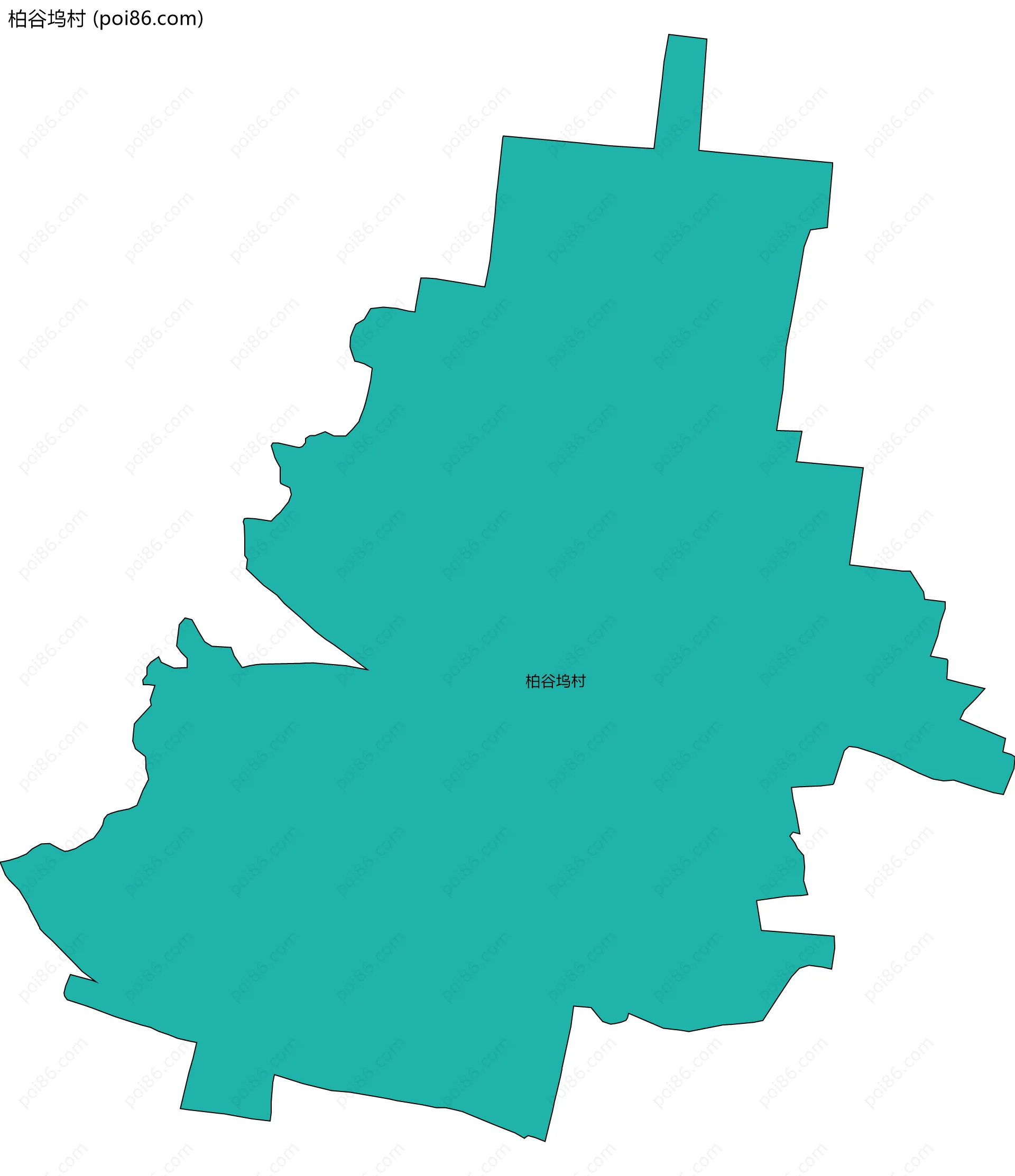 柏谷坞村边界地图