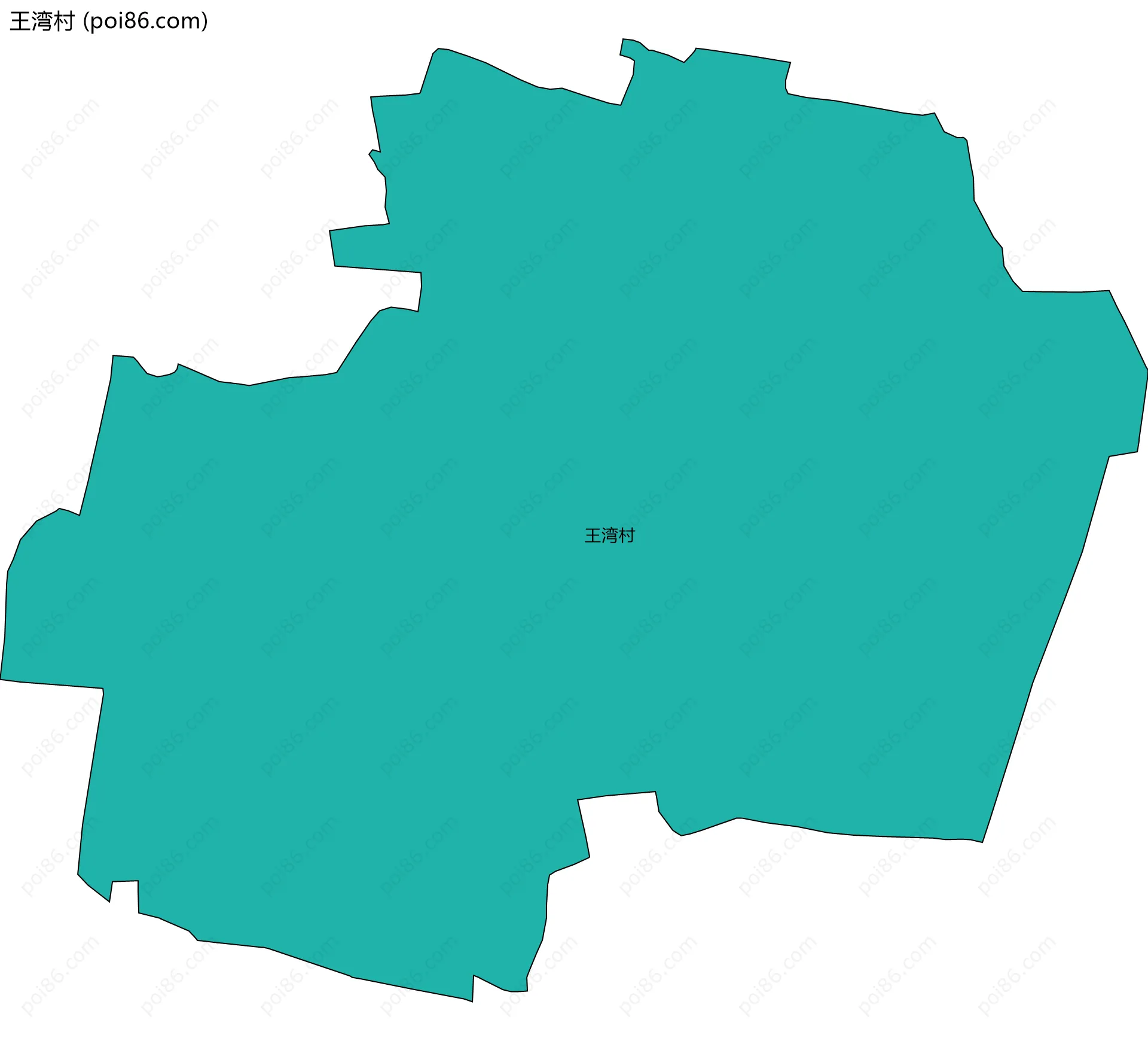 王湾村边界地图