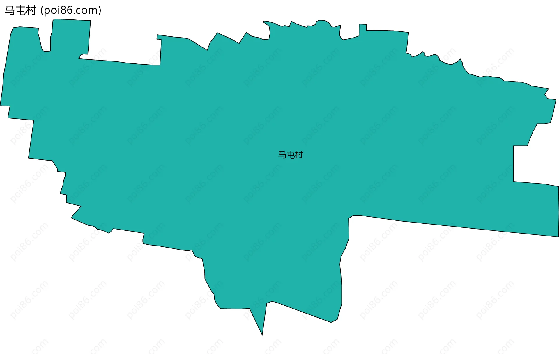 马屯村边界地图