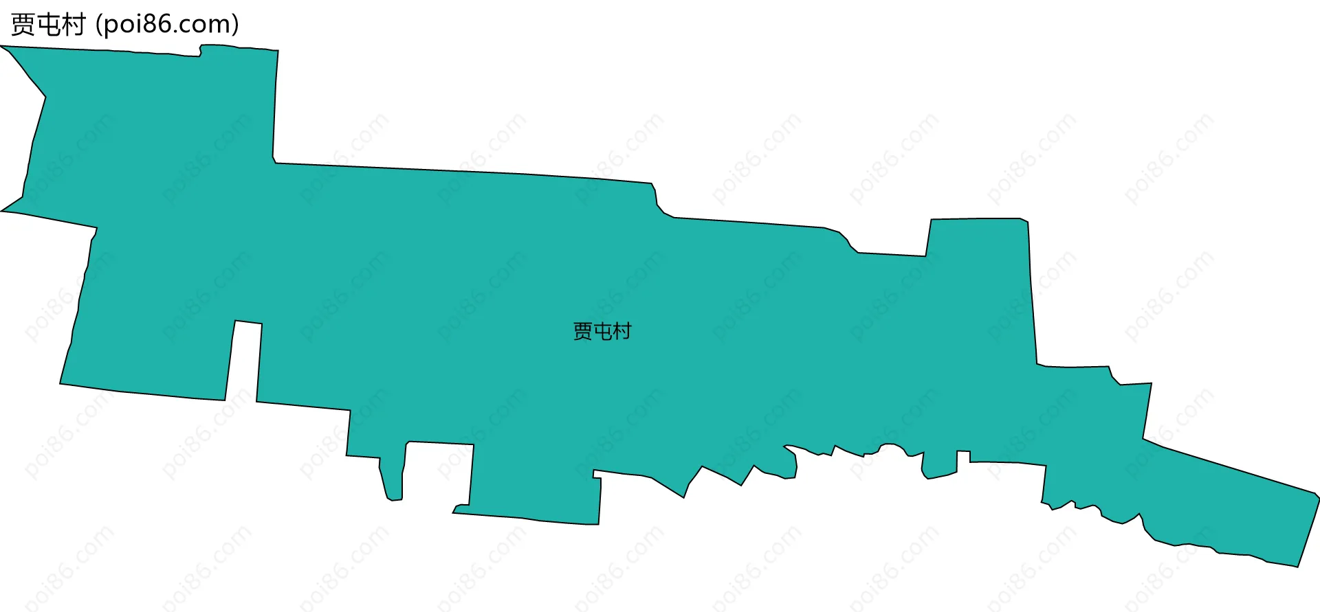 贾屯村边界地图