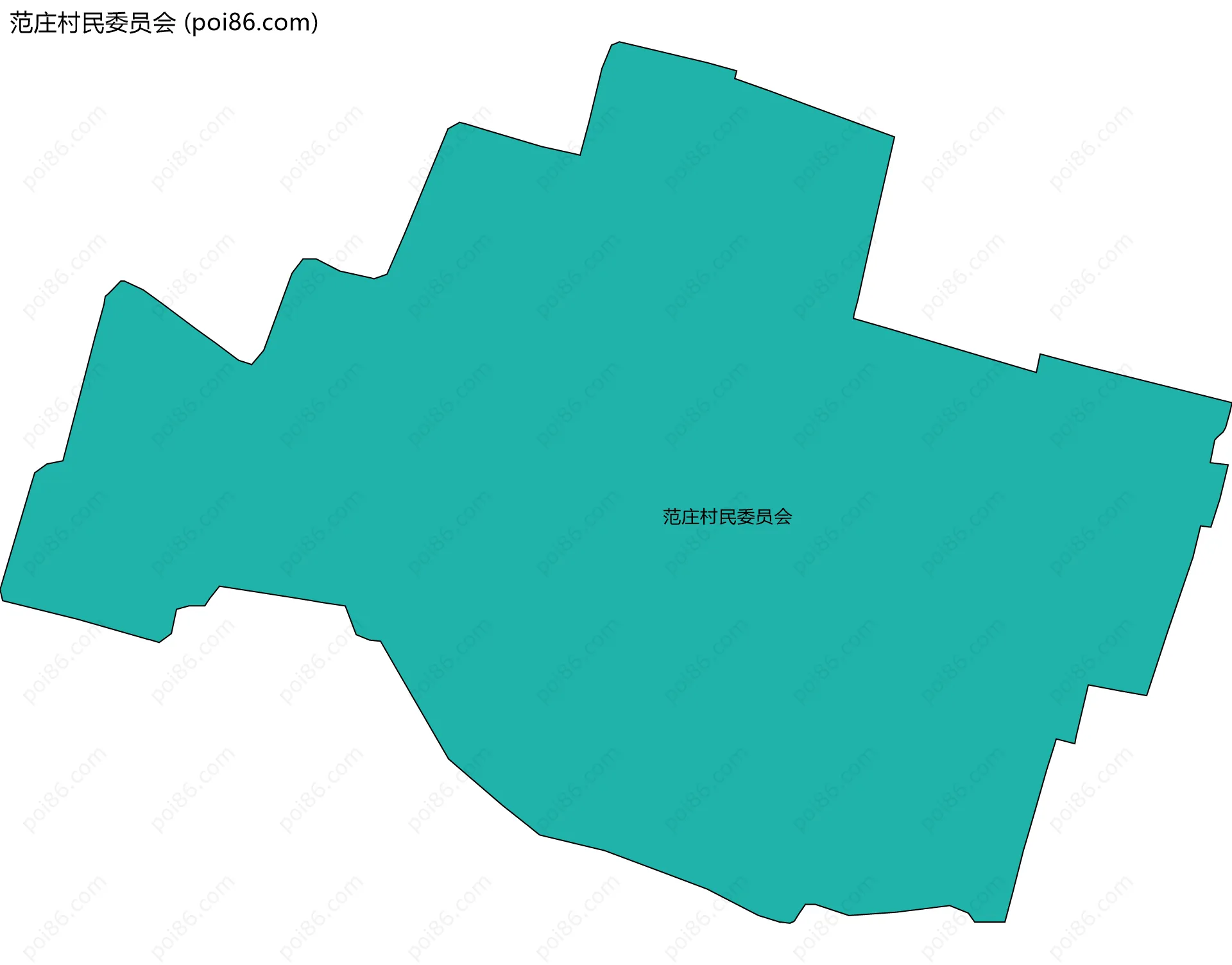 范庄村民委员会边界地图