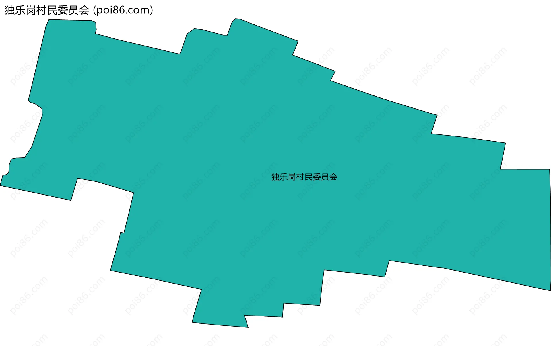 独乐岗村民委员会边界地图