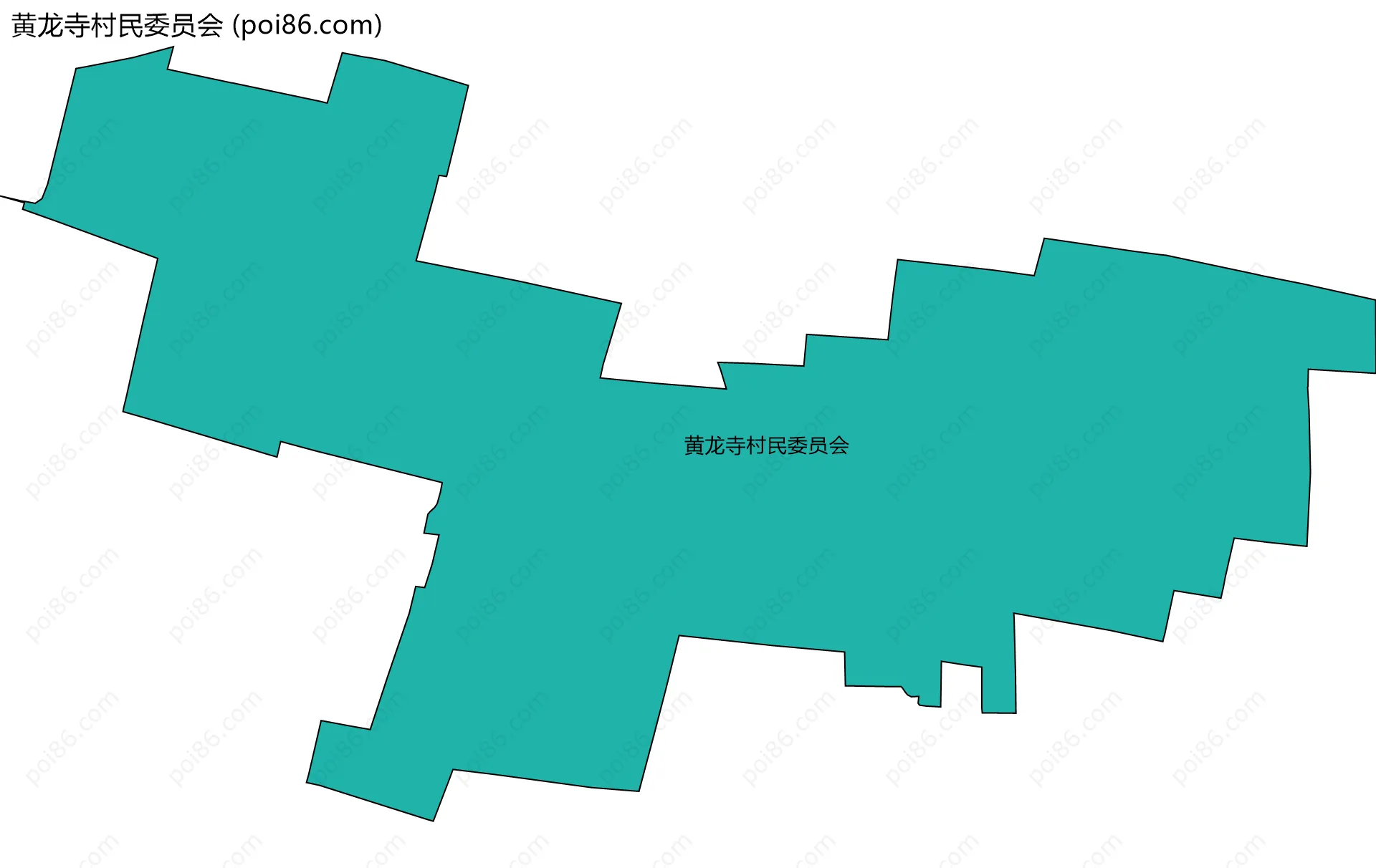 黄龙寺村民委员会边界地图
