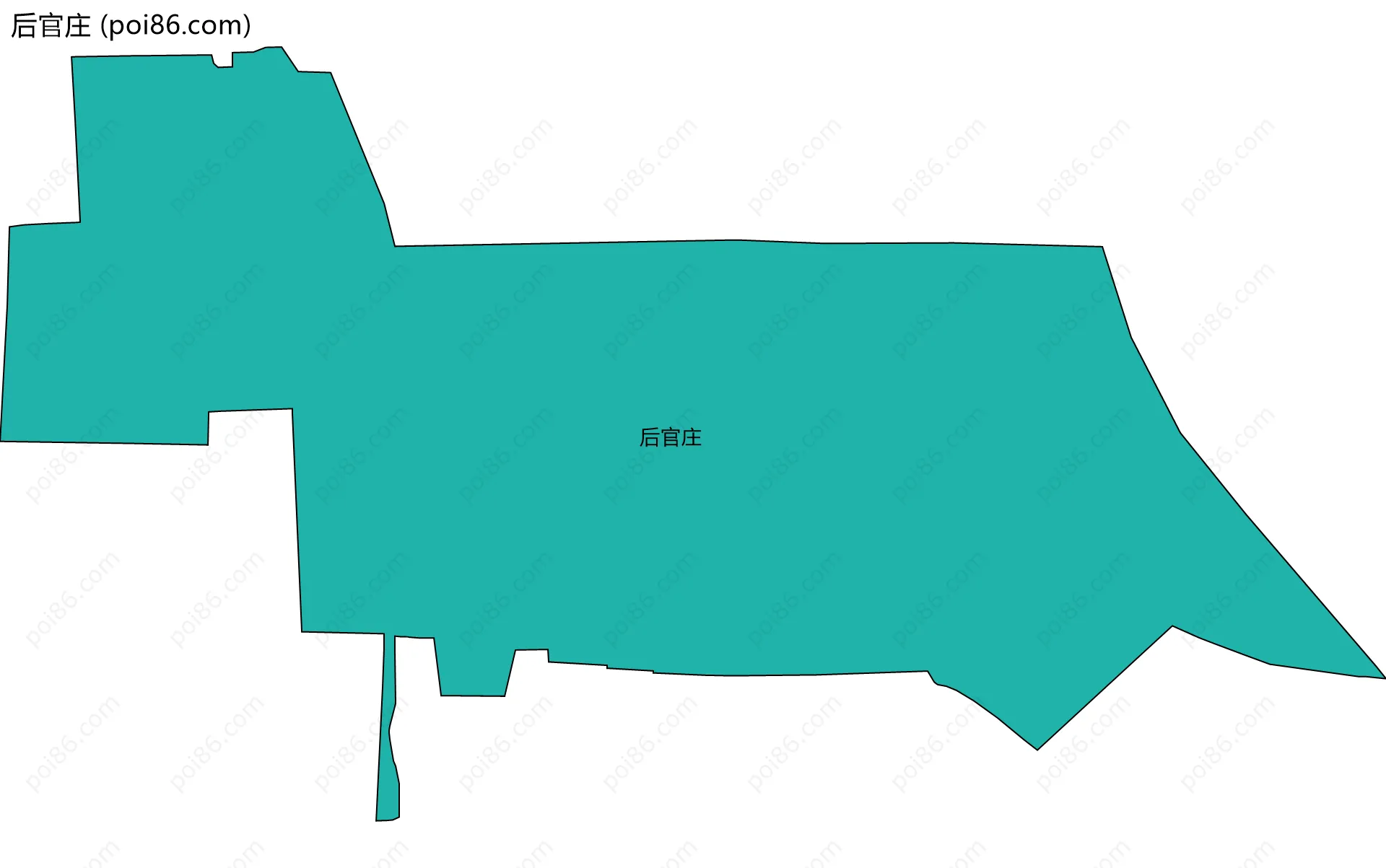 后官庄边界地图