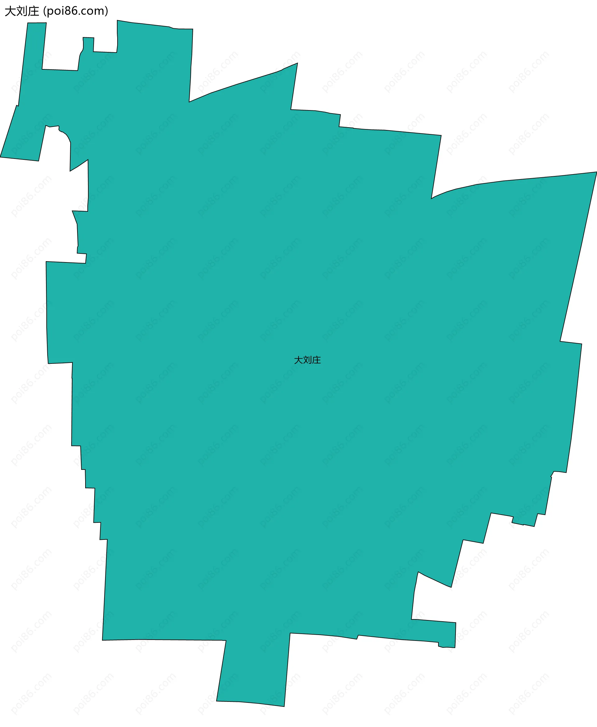 大刘庄边界地图