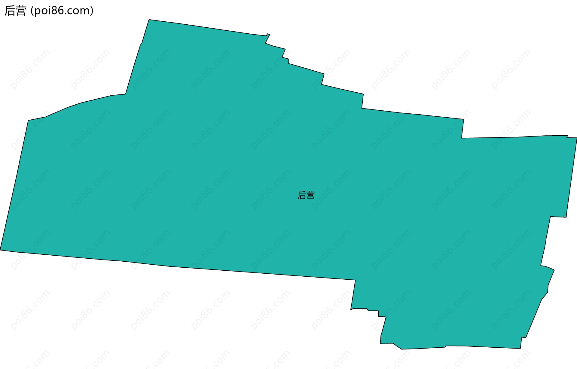 后营边界地图