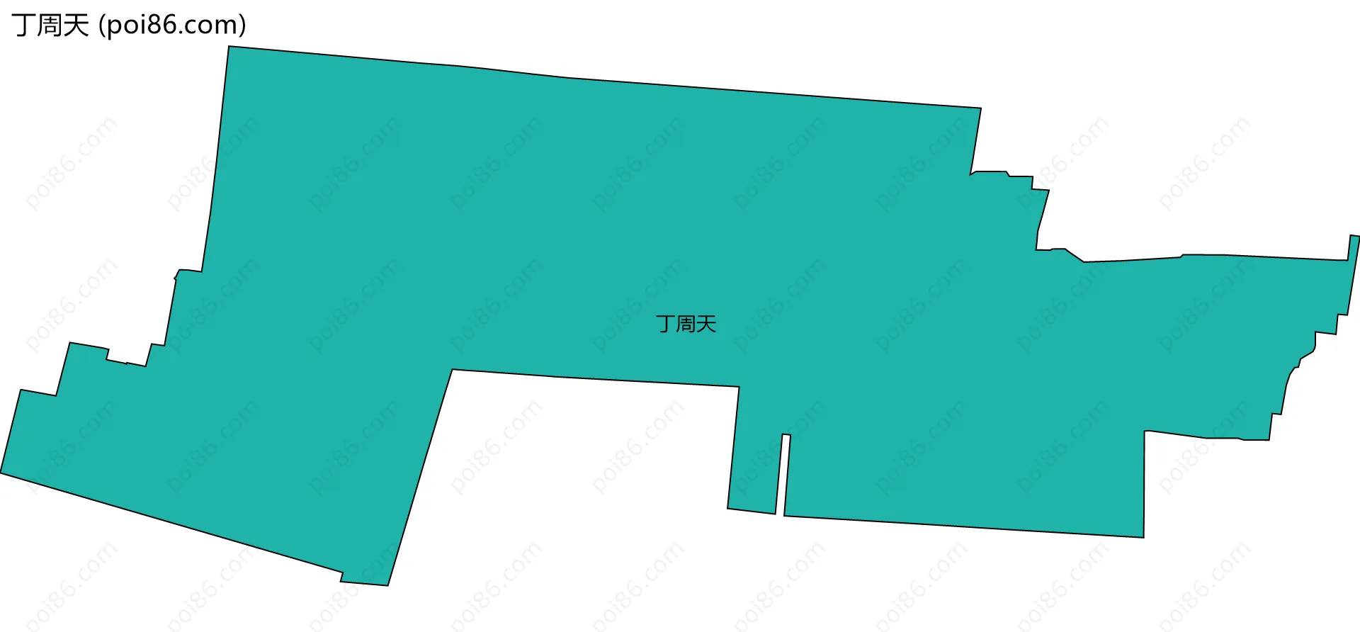 丁周天边界地图