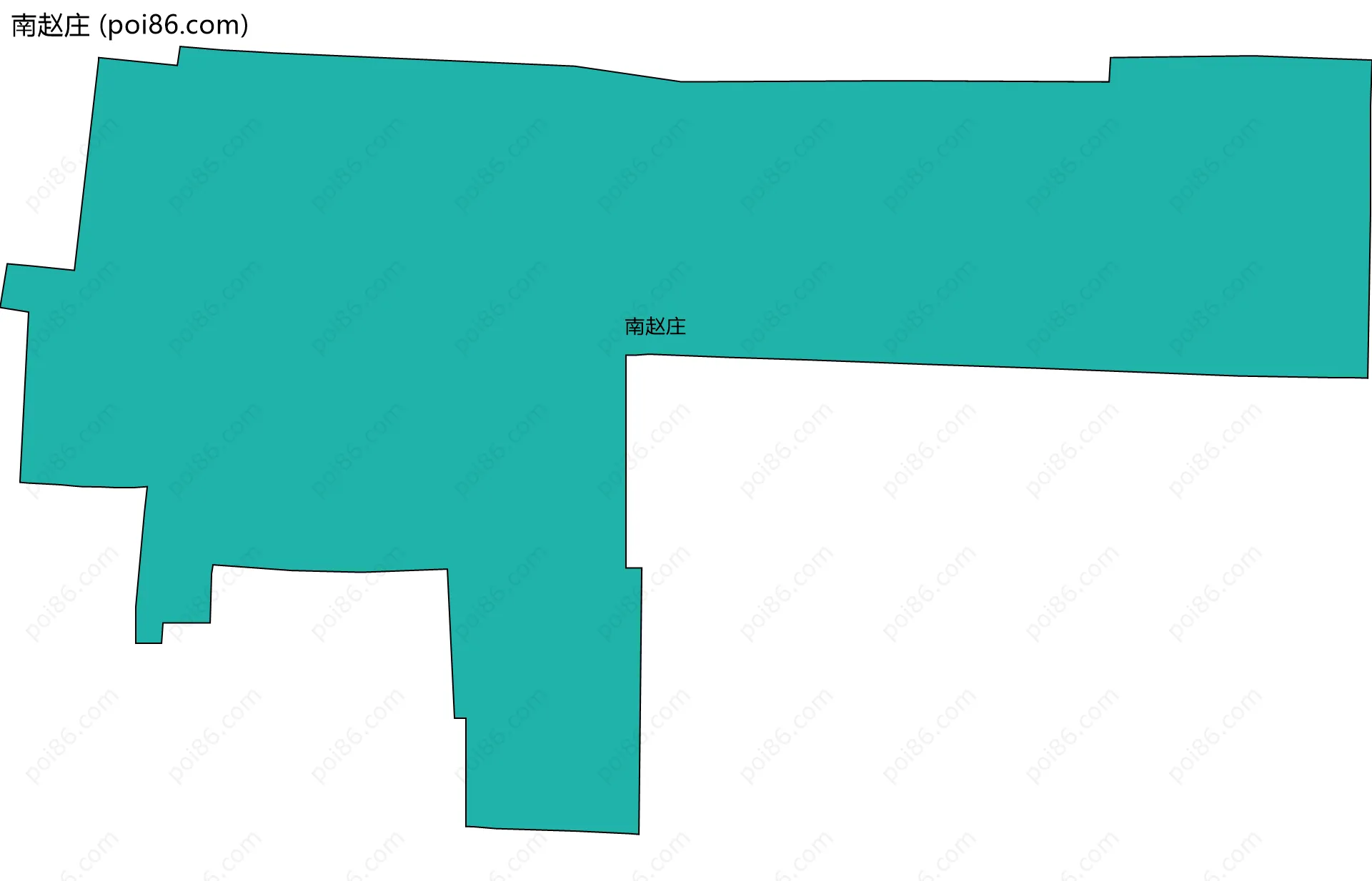 南赵庄边界地图