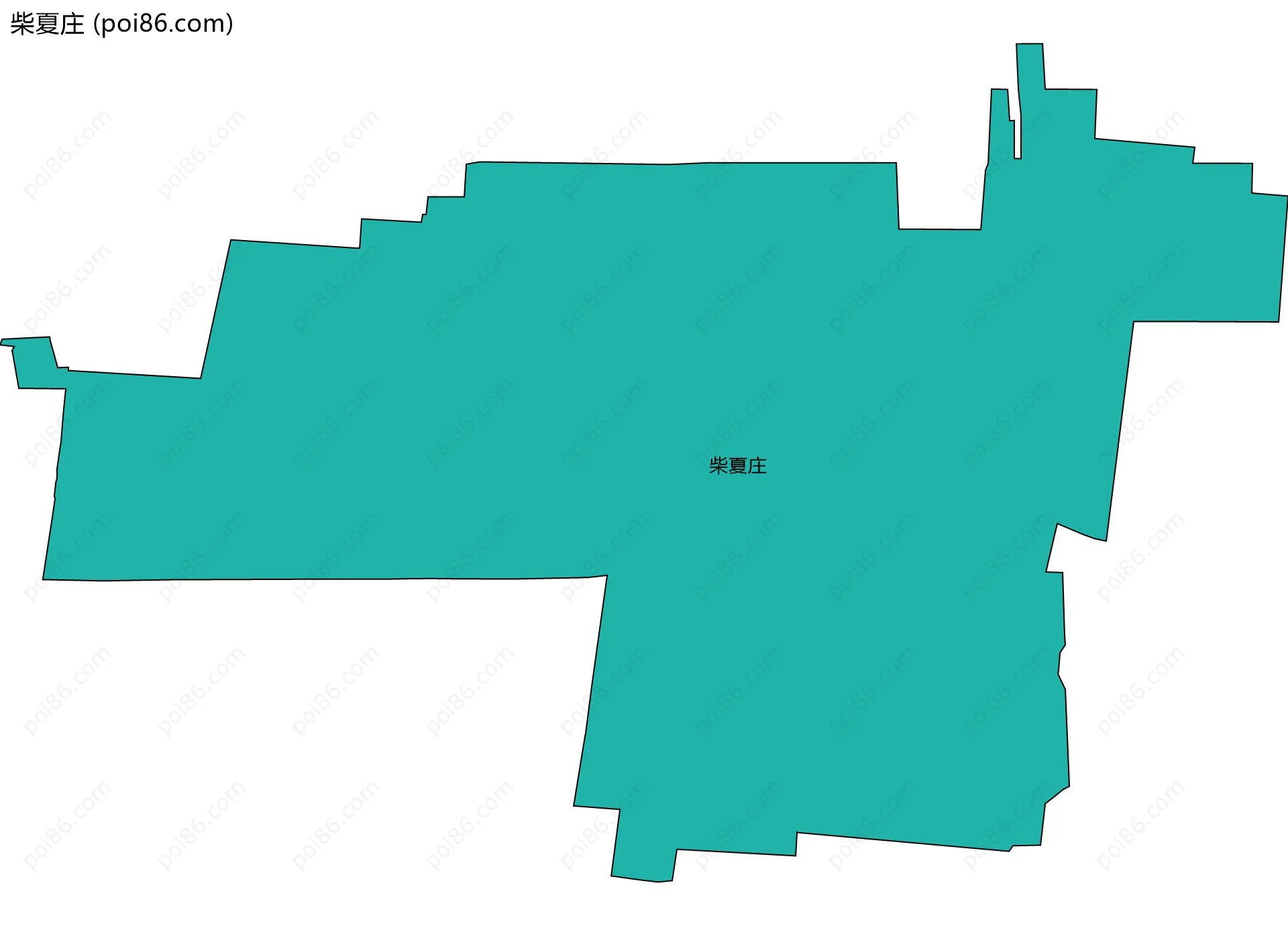 柴夏庄边界地图