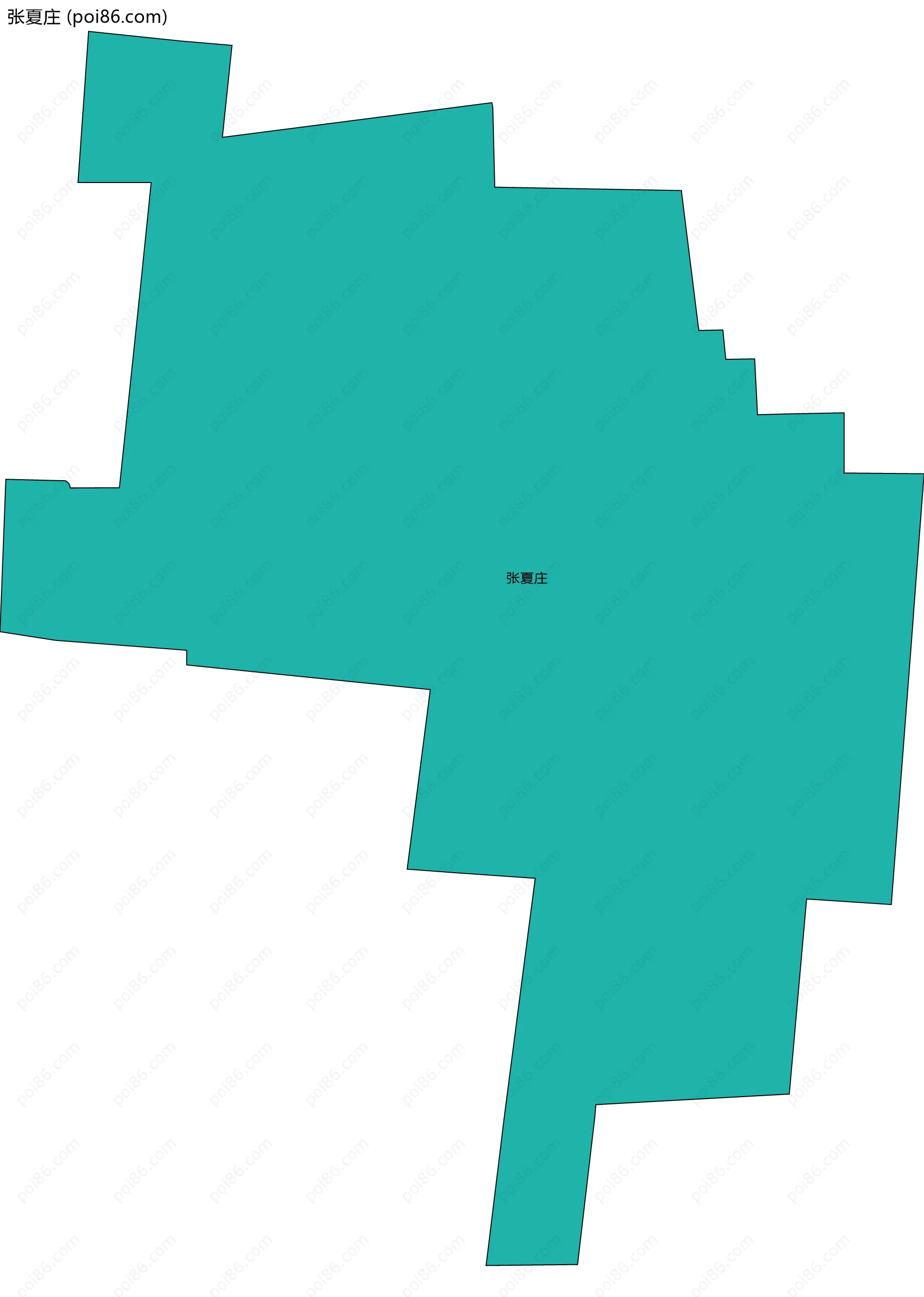 张夏庄边界地图